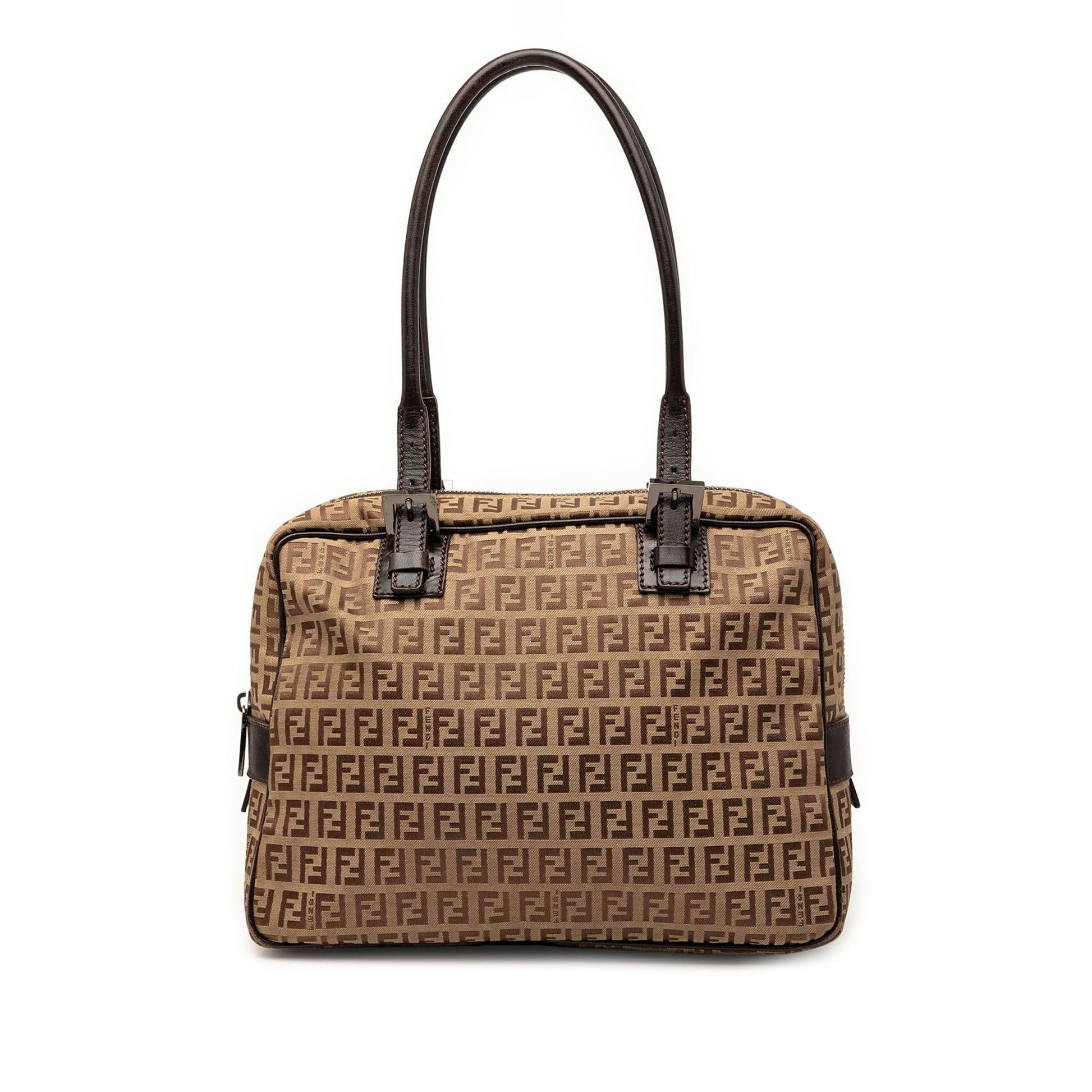 Fendi Zucchino Canvas Shoulder Bag