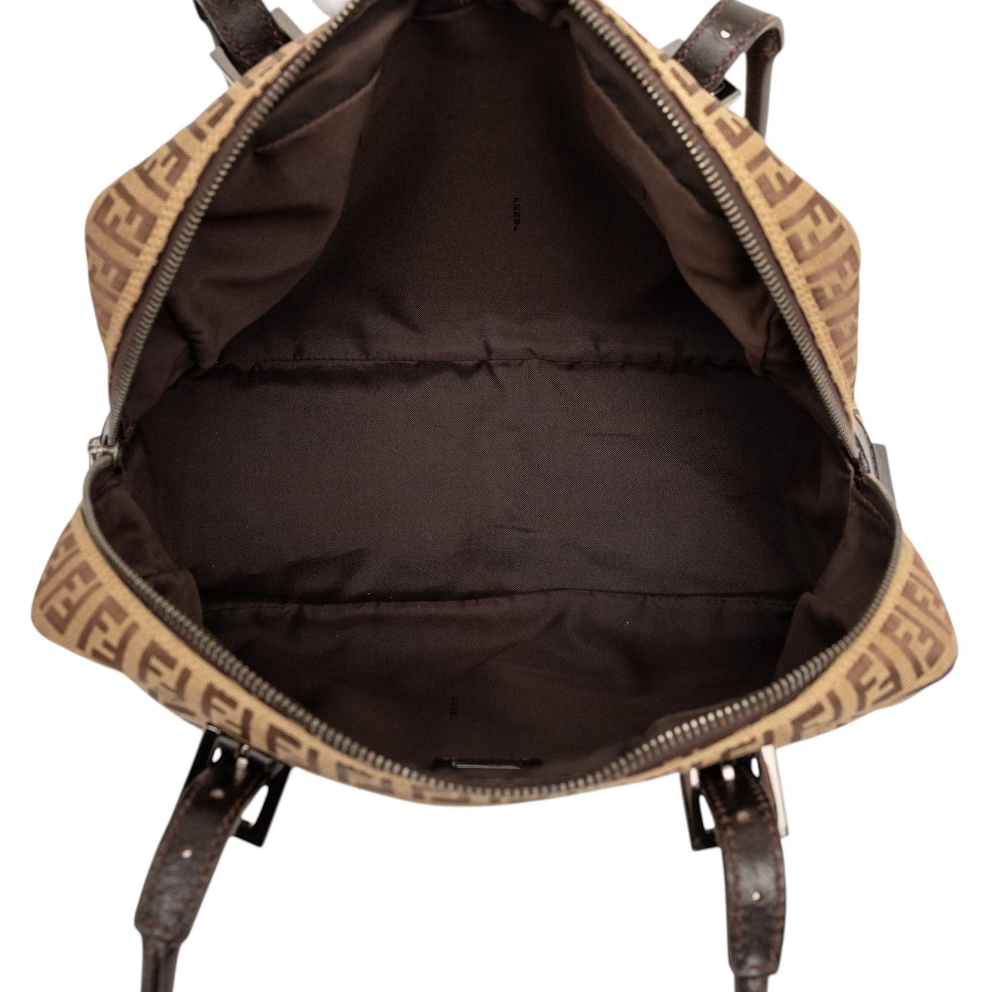 Fendi Zucchino Canvas Shoulder Bag