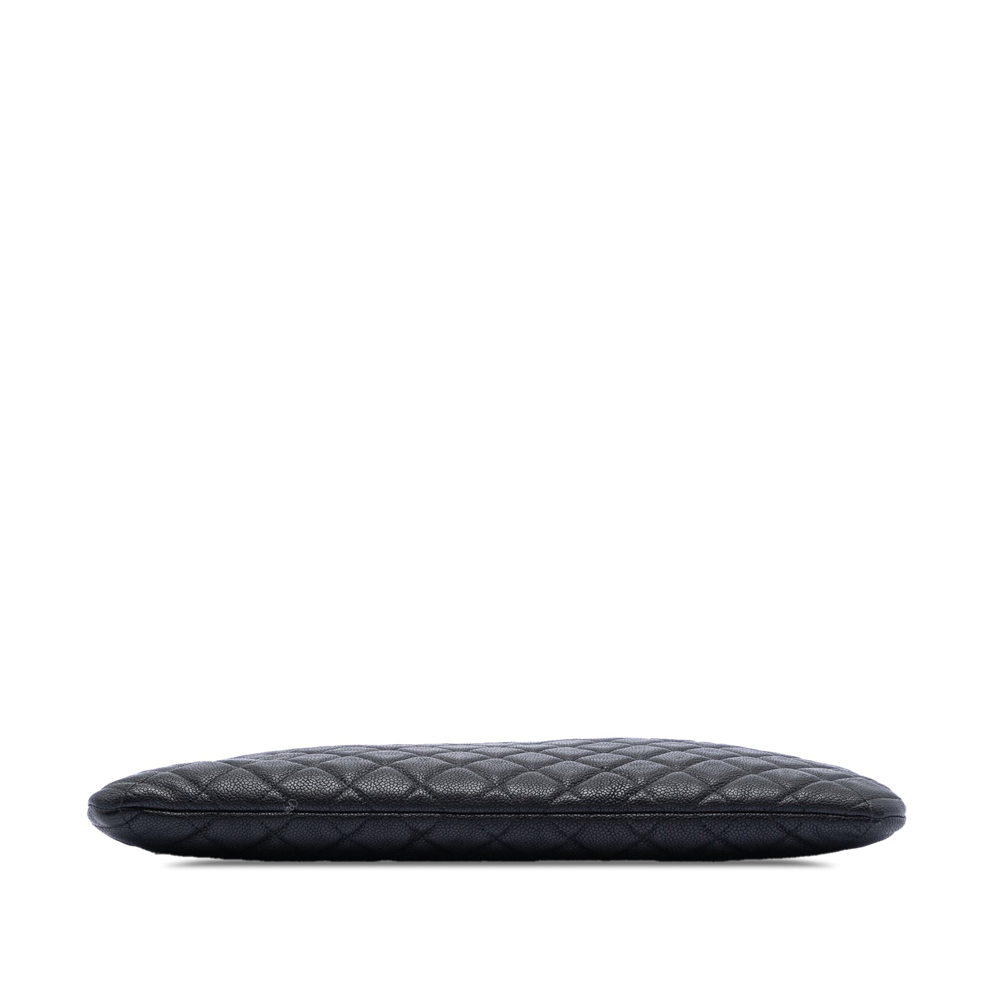 Chanel Large Quilted Caviar Boy O Case Clutch