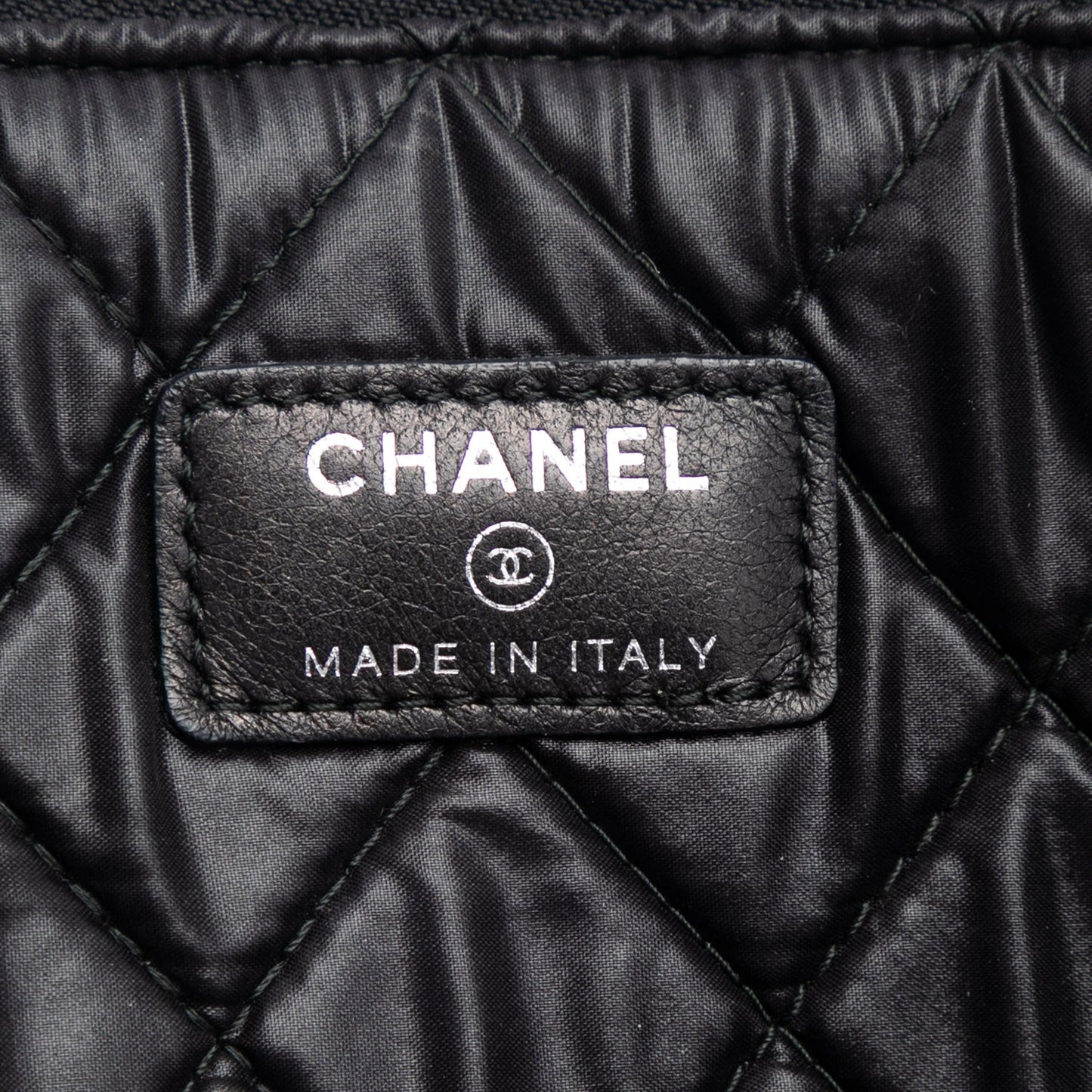 Chanel Large Quilted Caviar Boy O Case Clutch