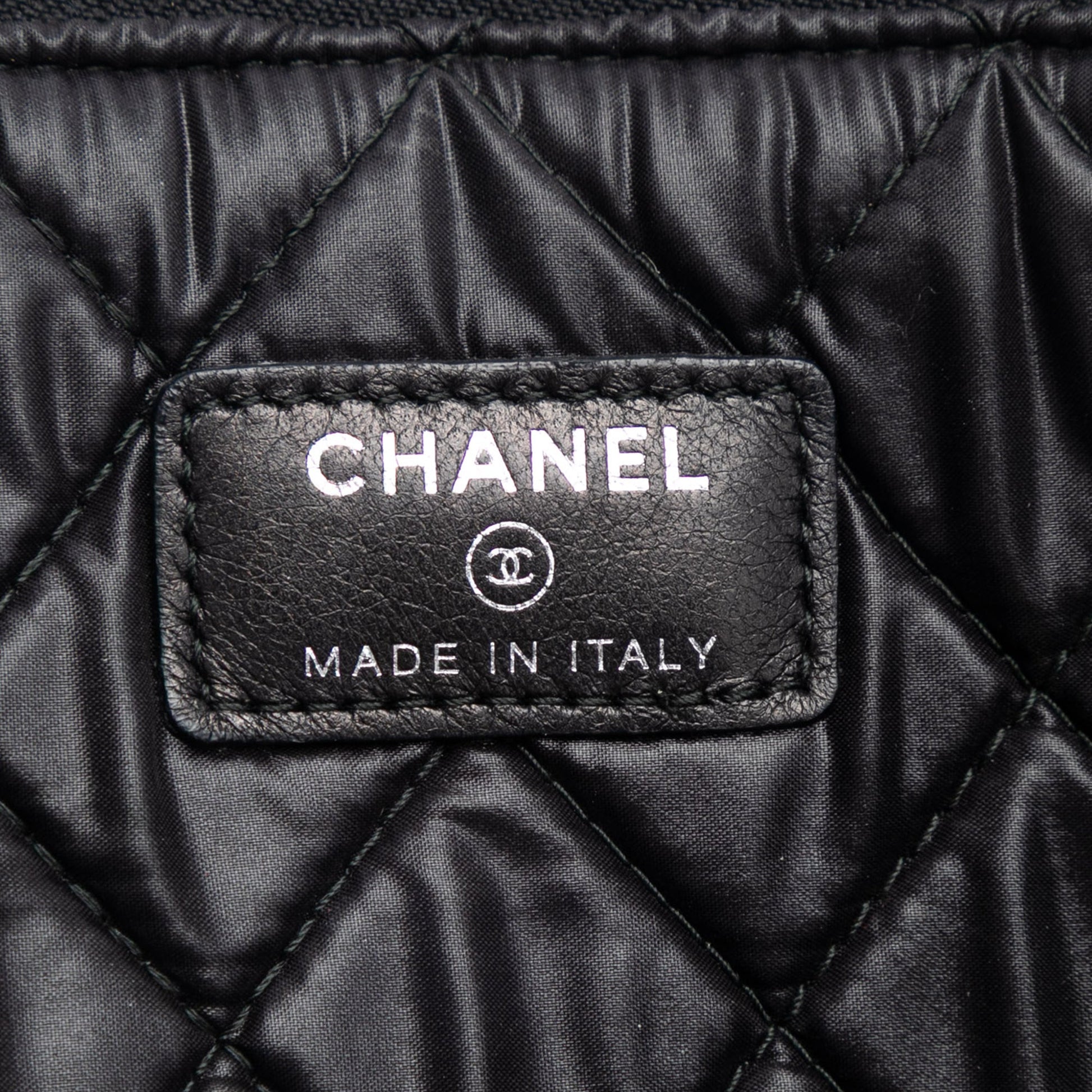 Chanel Large Quilted Caviar Boy O Case Clutch