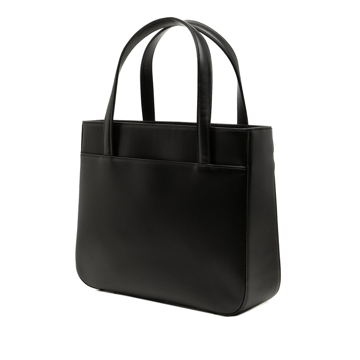 Burberry House Check Trimmed Leather Handbag