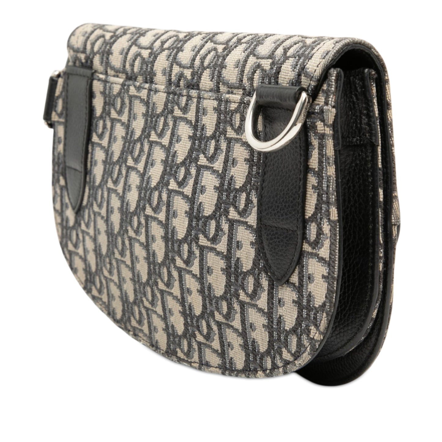 Oblique Canvas Saddle Messenger Bag