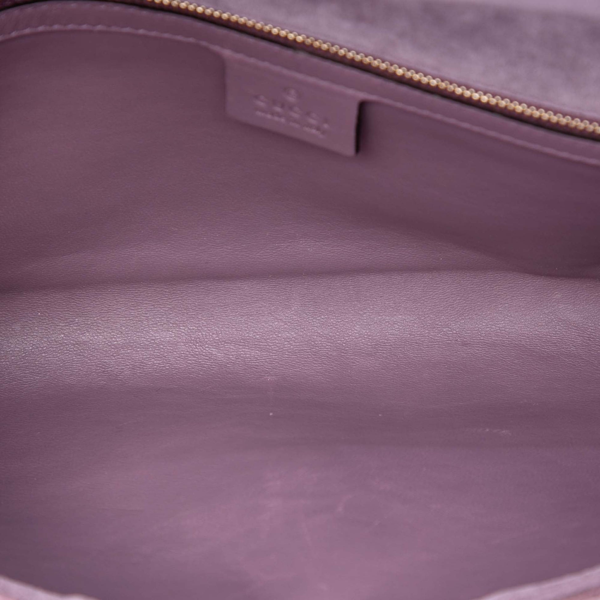 Gucci Microguccissima Patent Broadway Clutch