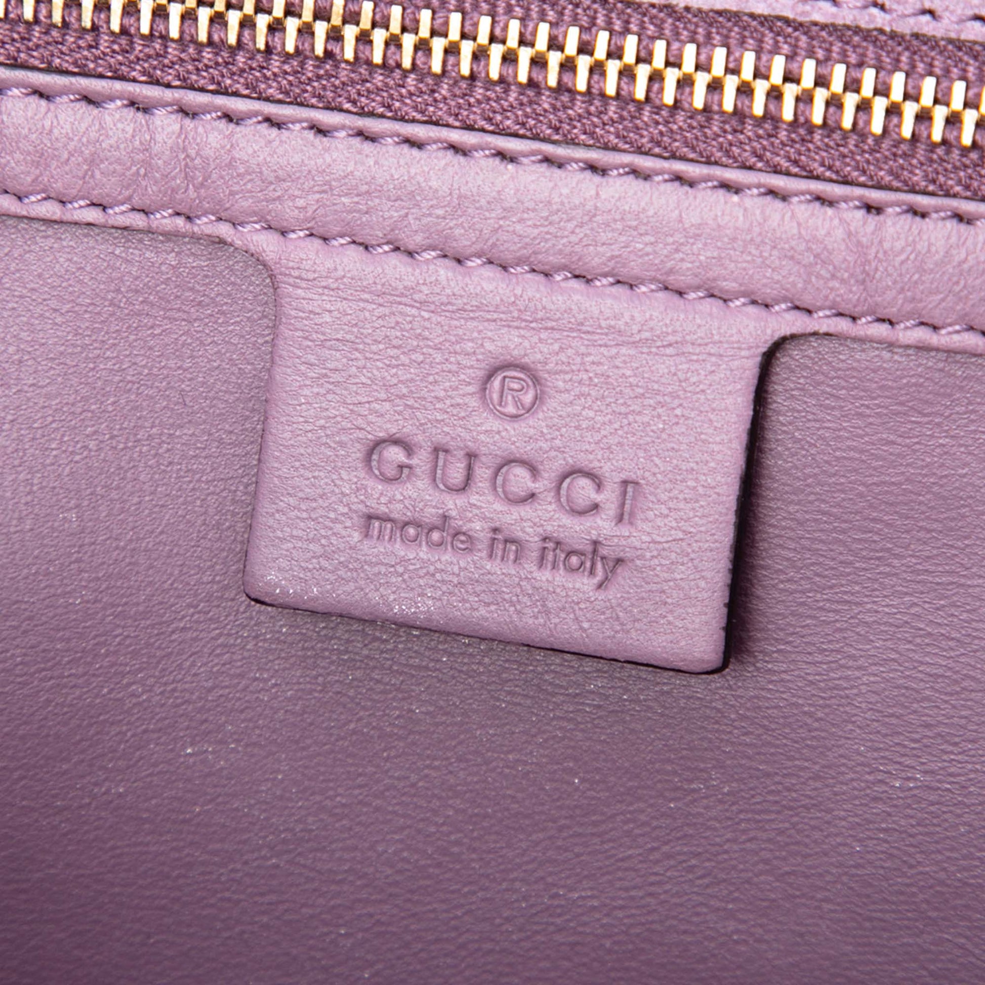 Gucci Microguccissima Patent Broadway Clutch