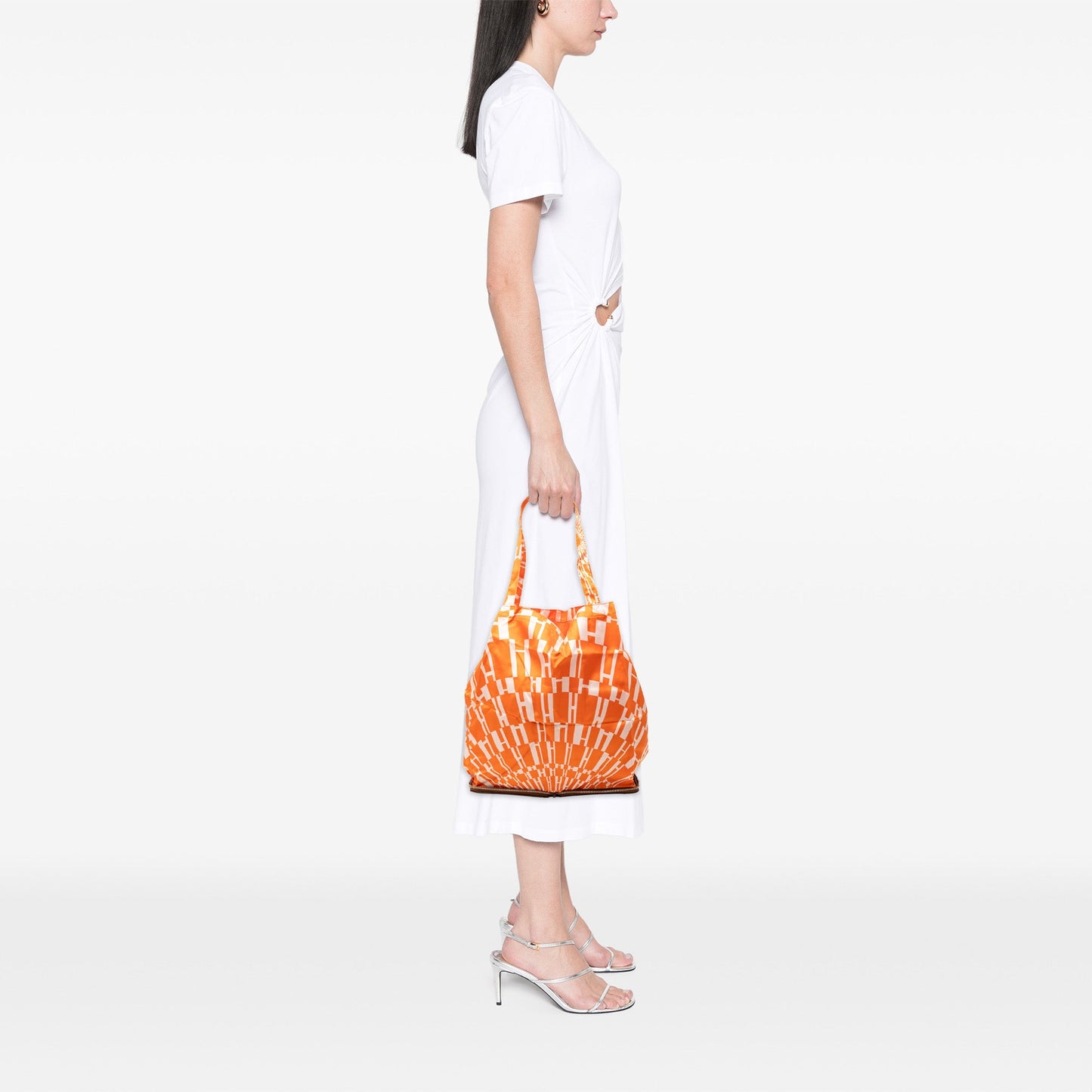 Hermès H Logo Silky Pop Folding Pouch Tote