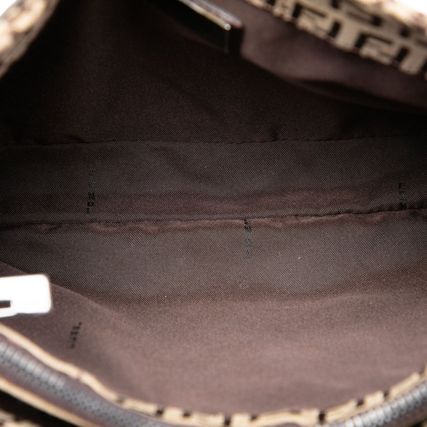 Fendi Zucchino Canvas Shoulder Bag