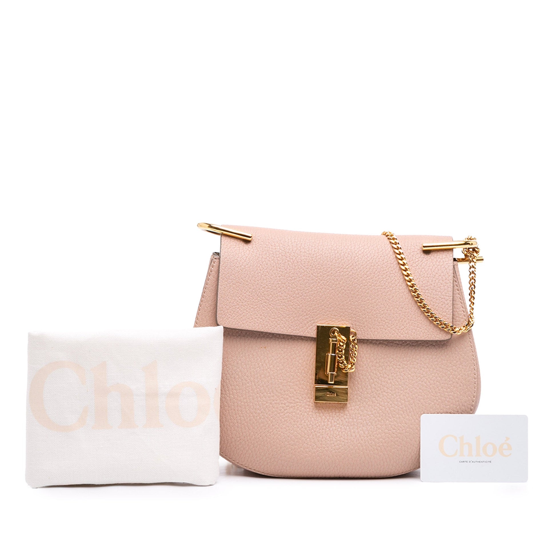 Chloé Small Grained Calfskin Drew Crossbody