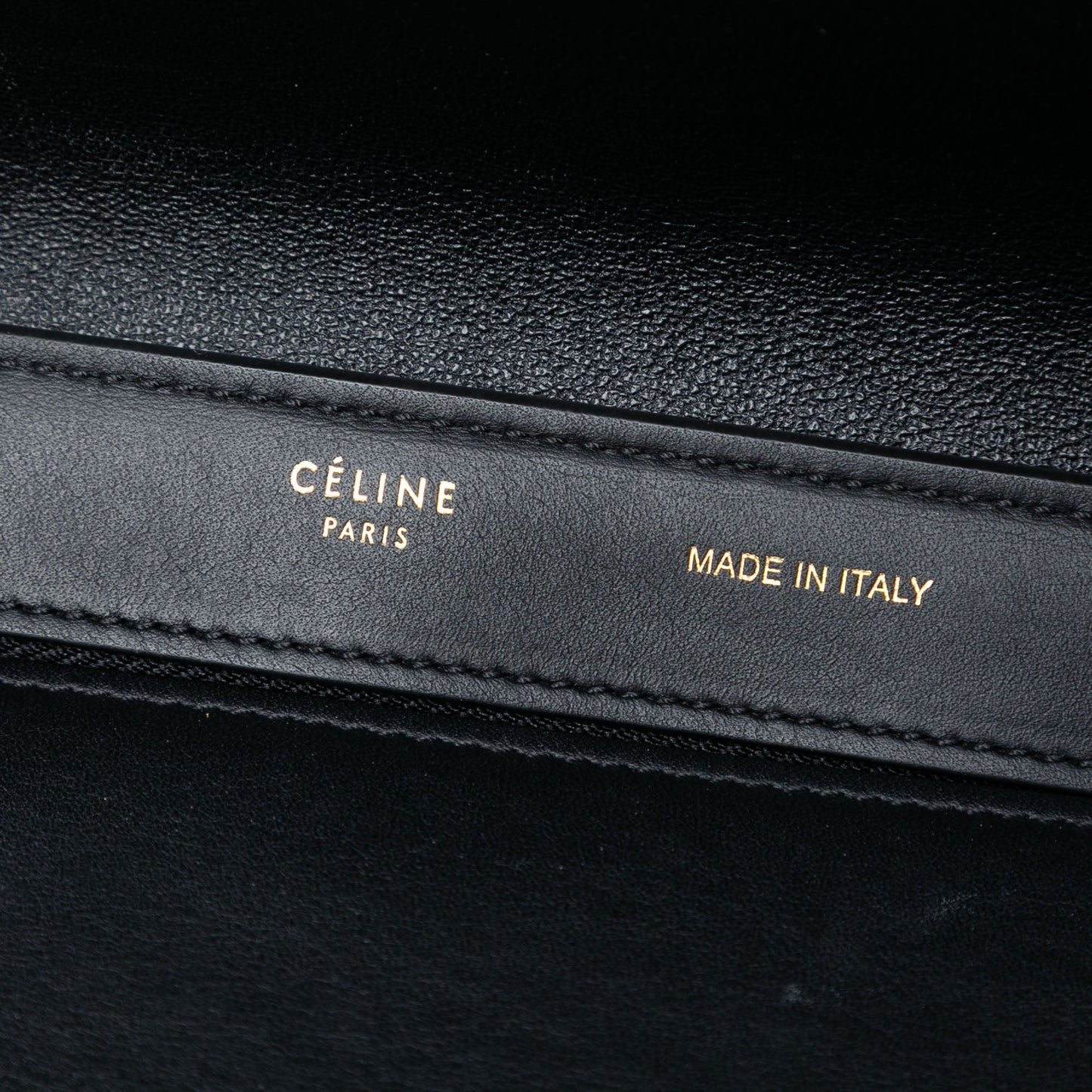 Celine Small Tricolor Leather Trapeze Satchel