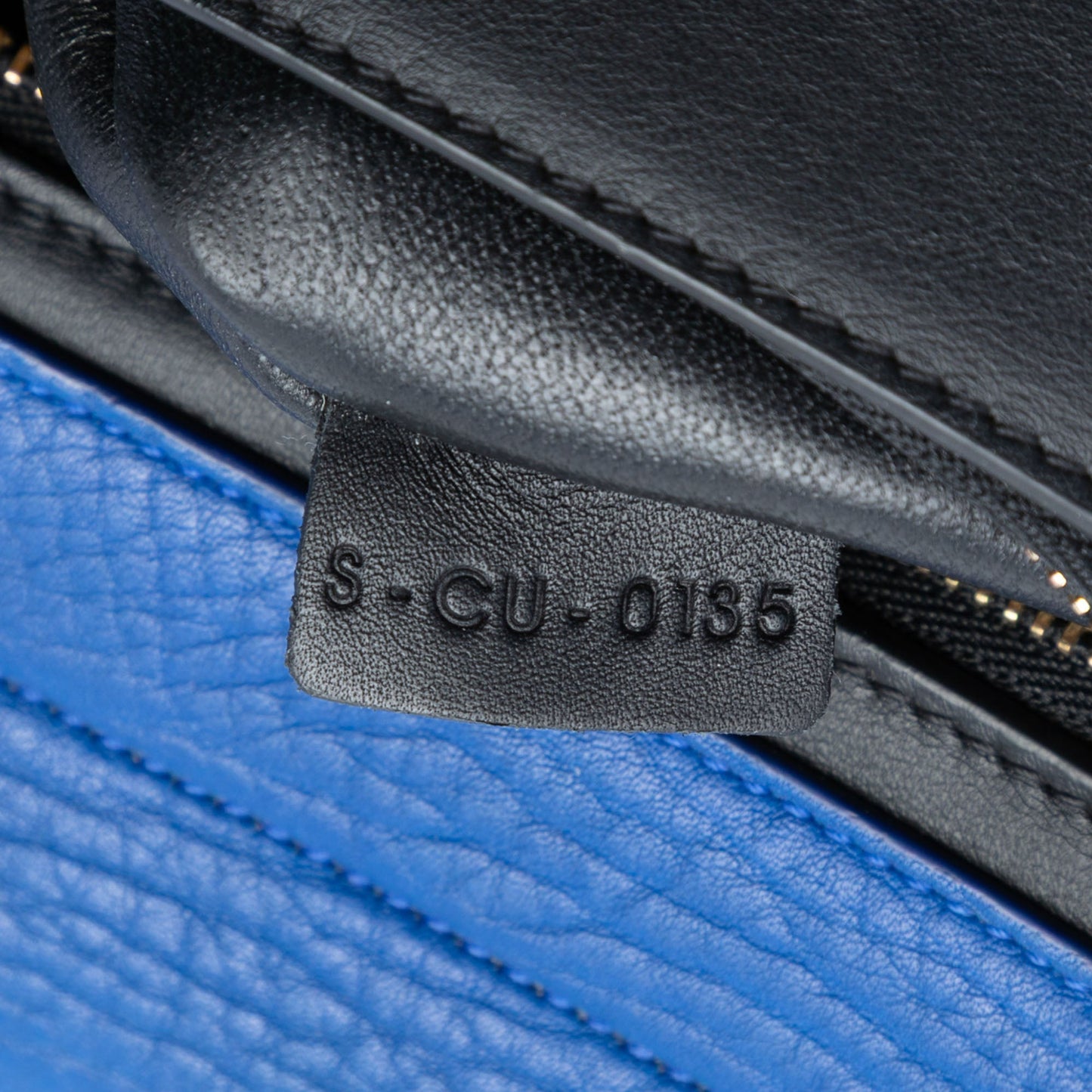 Celine Small Tricolor Leather Trapeze Satchel