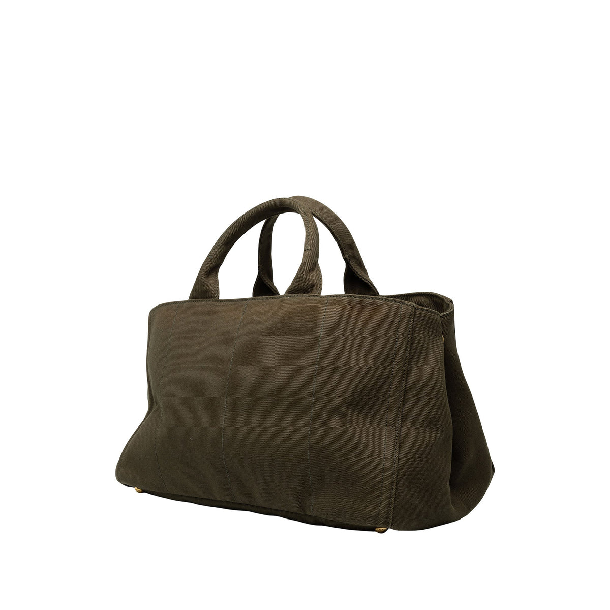 Prada Large Canvas Canapa Bijoux Satchel — Green