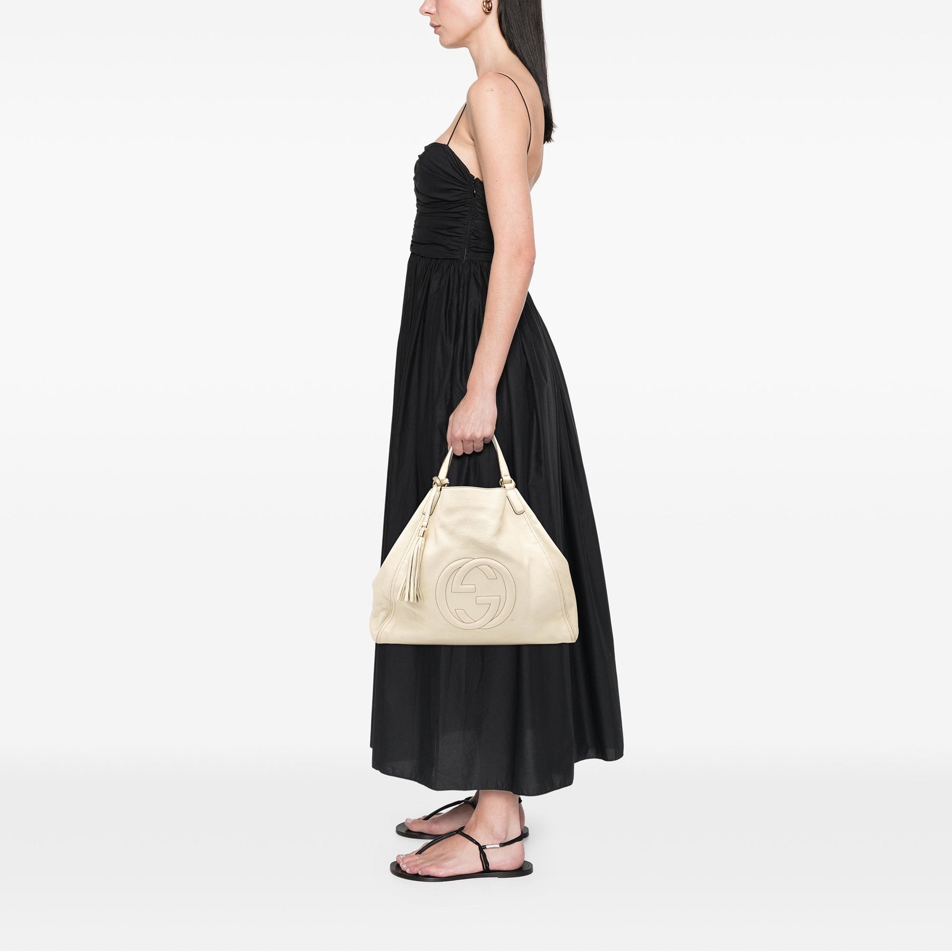 Gucci Large Leather Soho Cellarius Tote