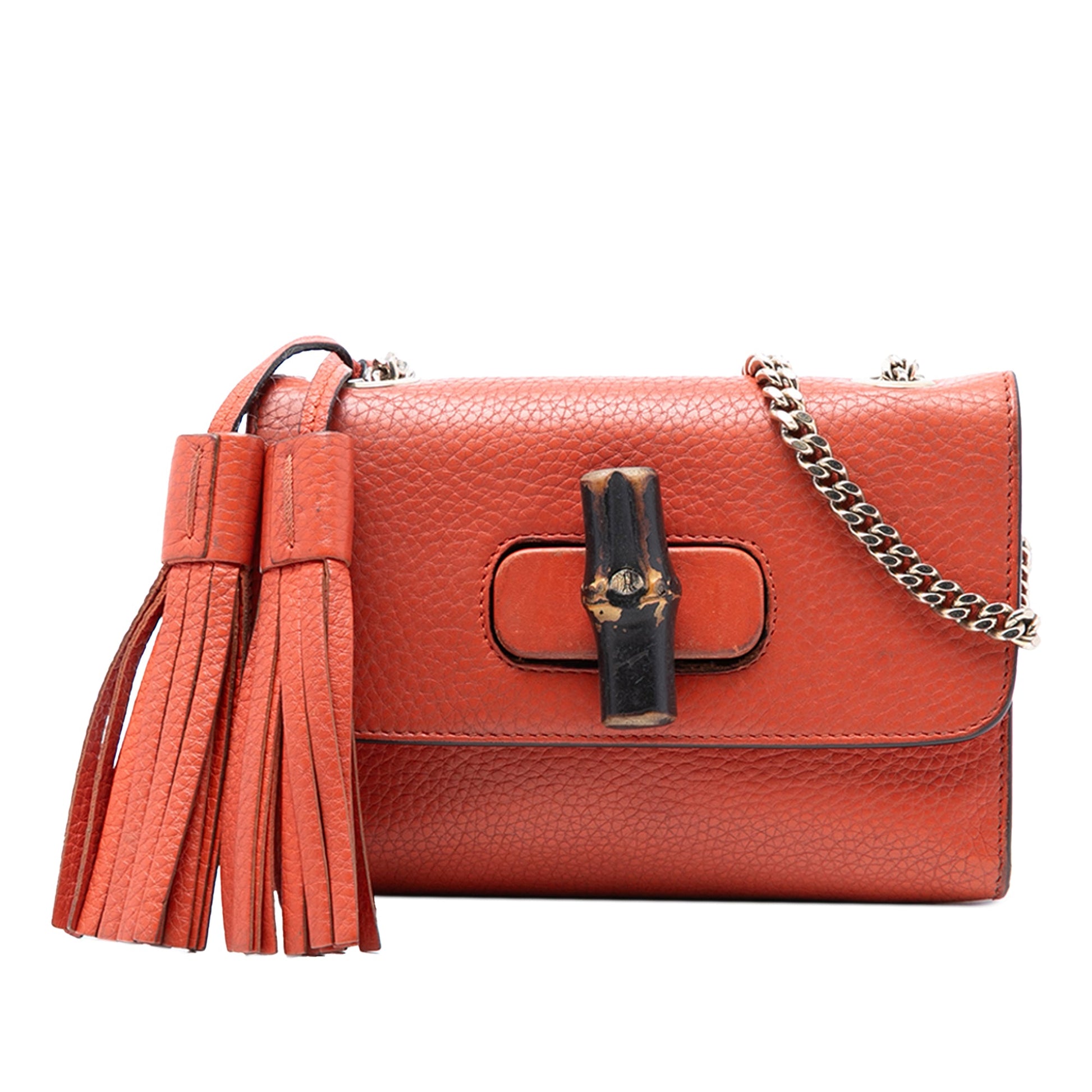 Gucci Small Leather Miss Bamboo Crossbody
