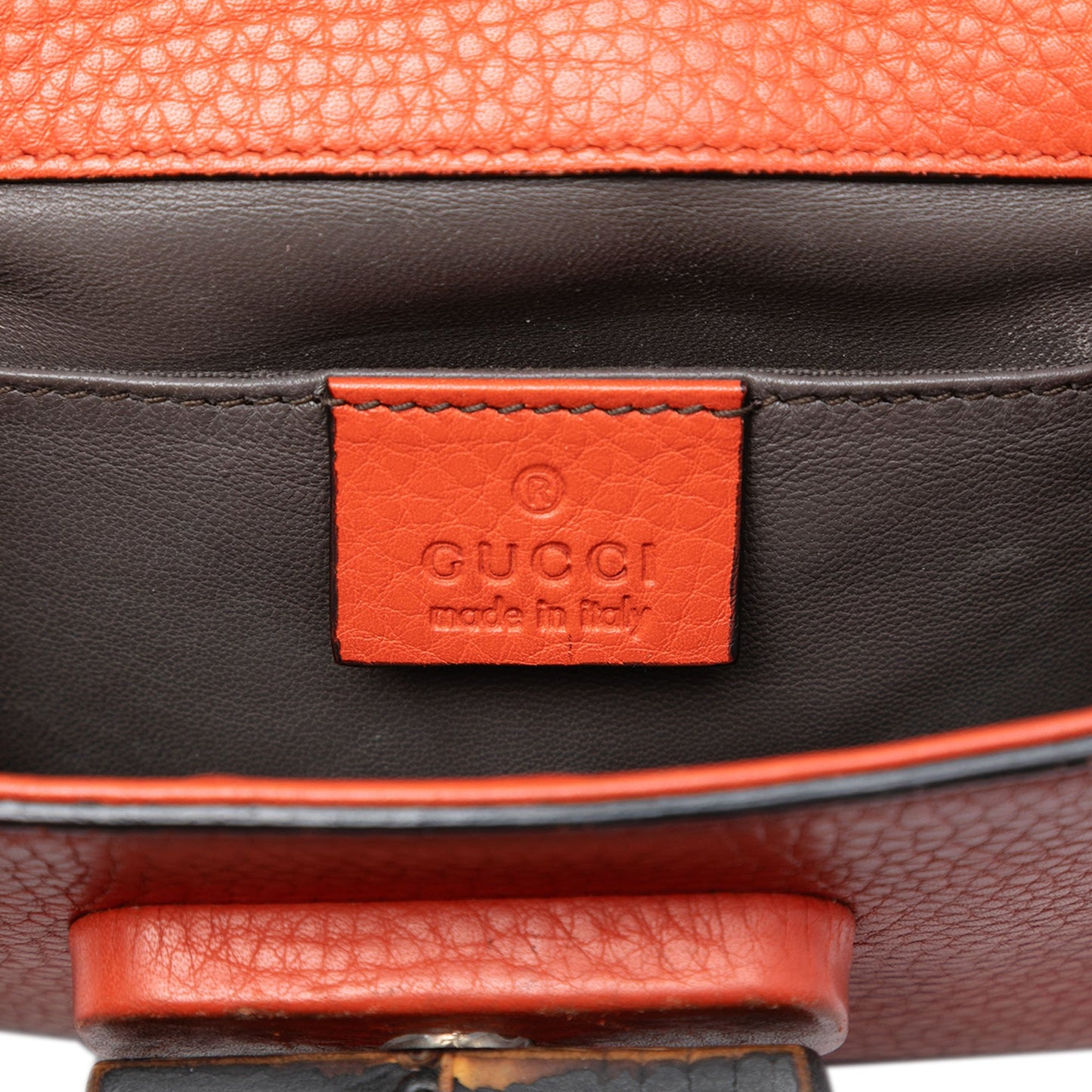 Gucci Small Leather Miss Bamboo Crossbody