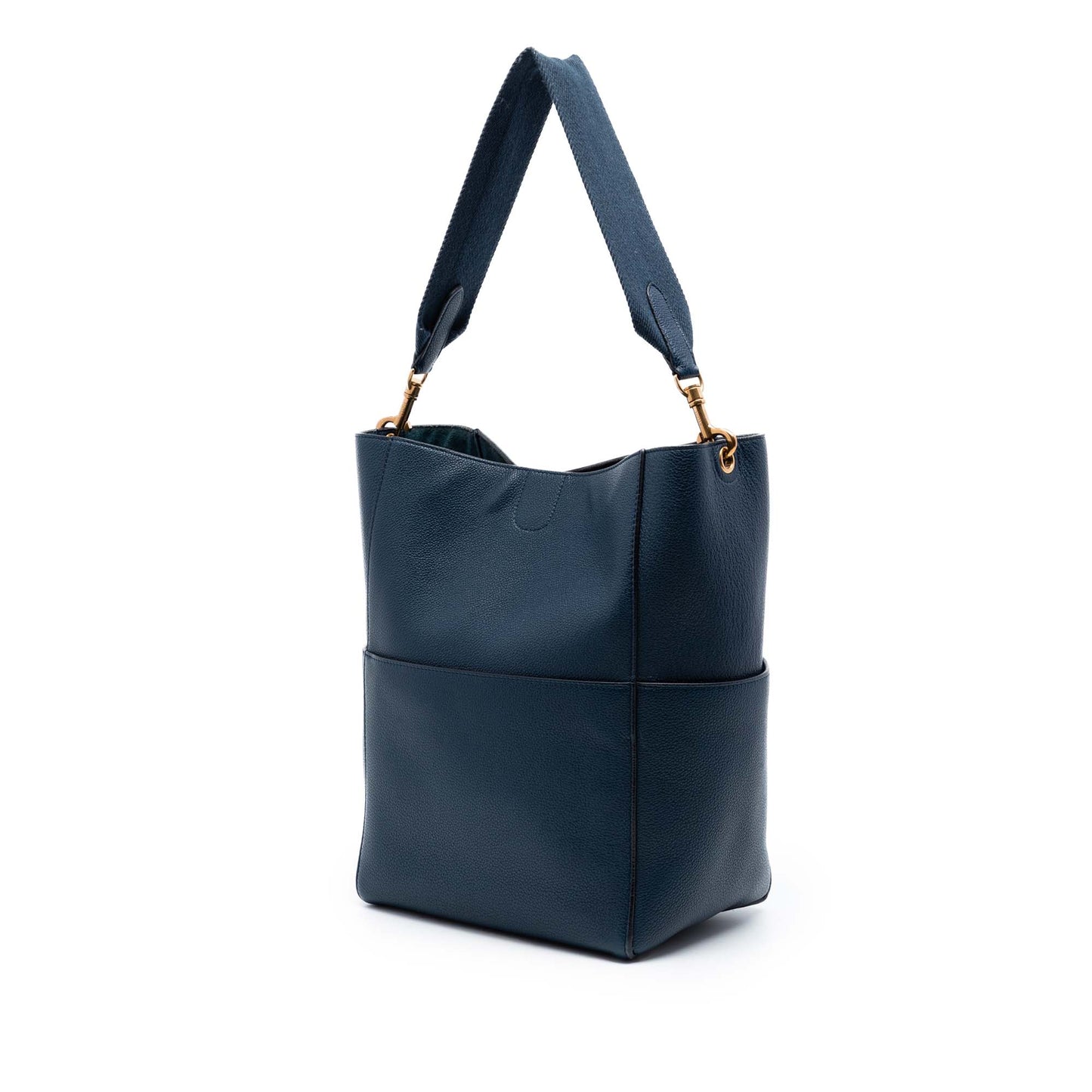 Celine Medium Soft Grained Calfskin Seau Sangle Bucket Bag