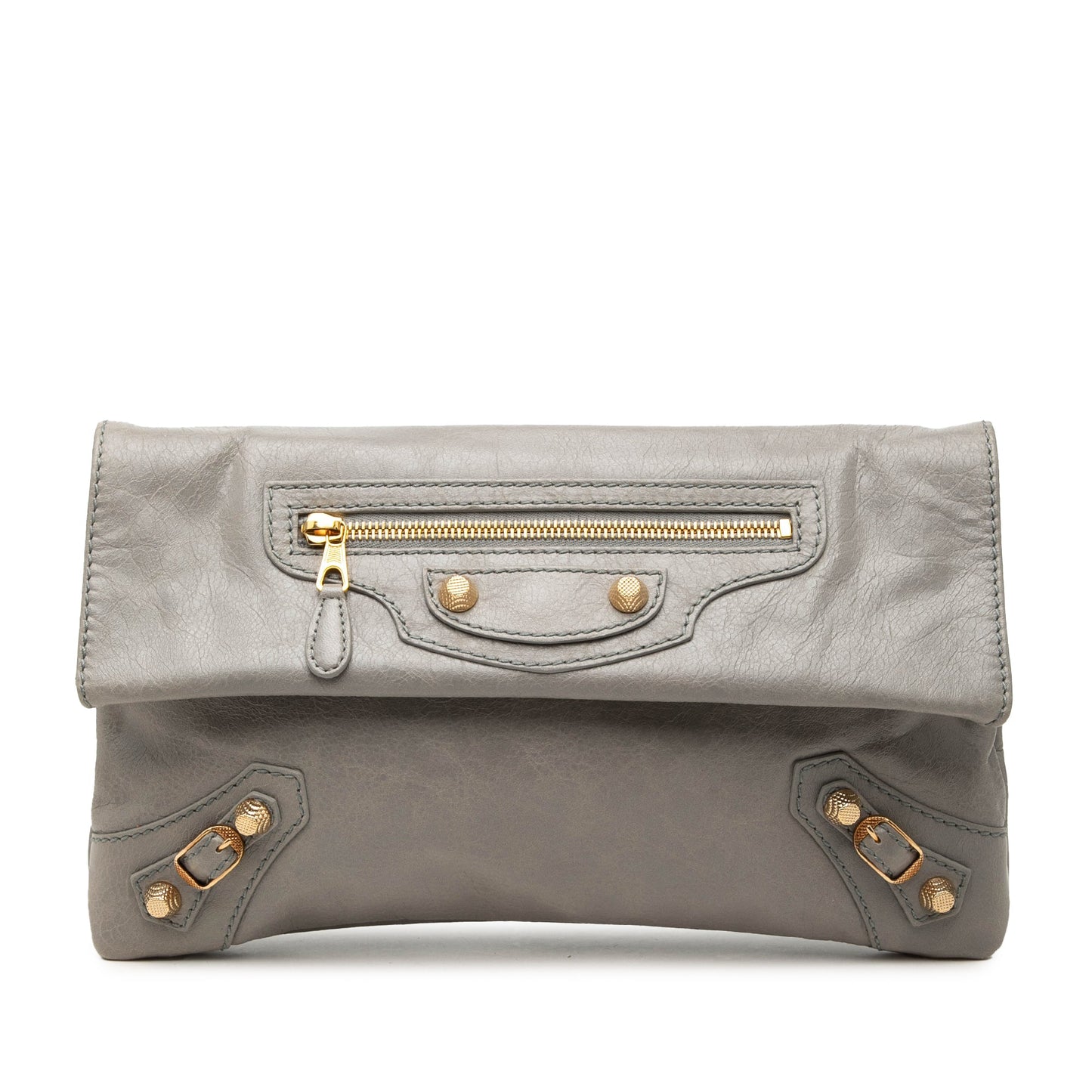 Balenciaga Lambskin Motocross Giant 12 Envelope Clutch