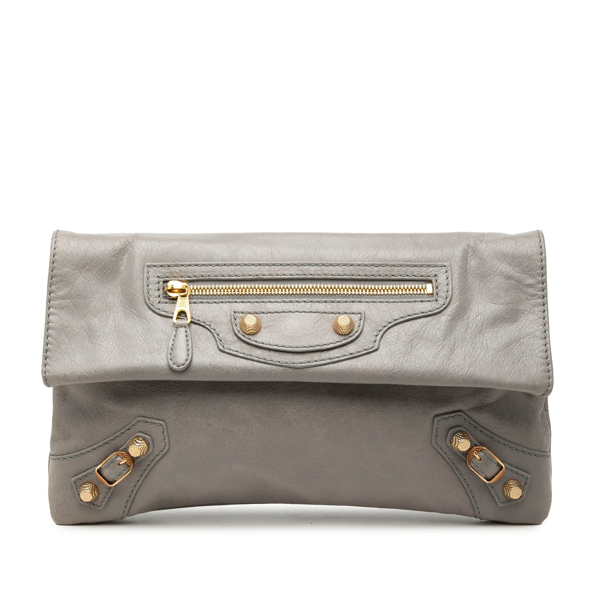 Balenciaga Lambskin Motocross Giant 12 Envelope Clutch