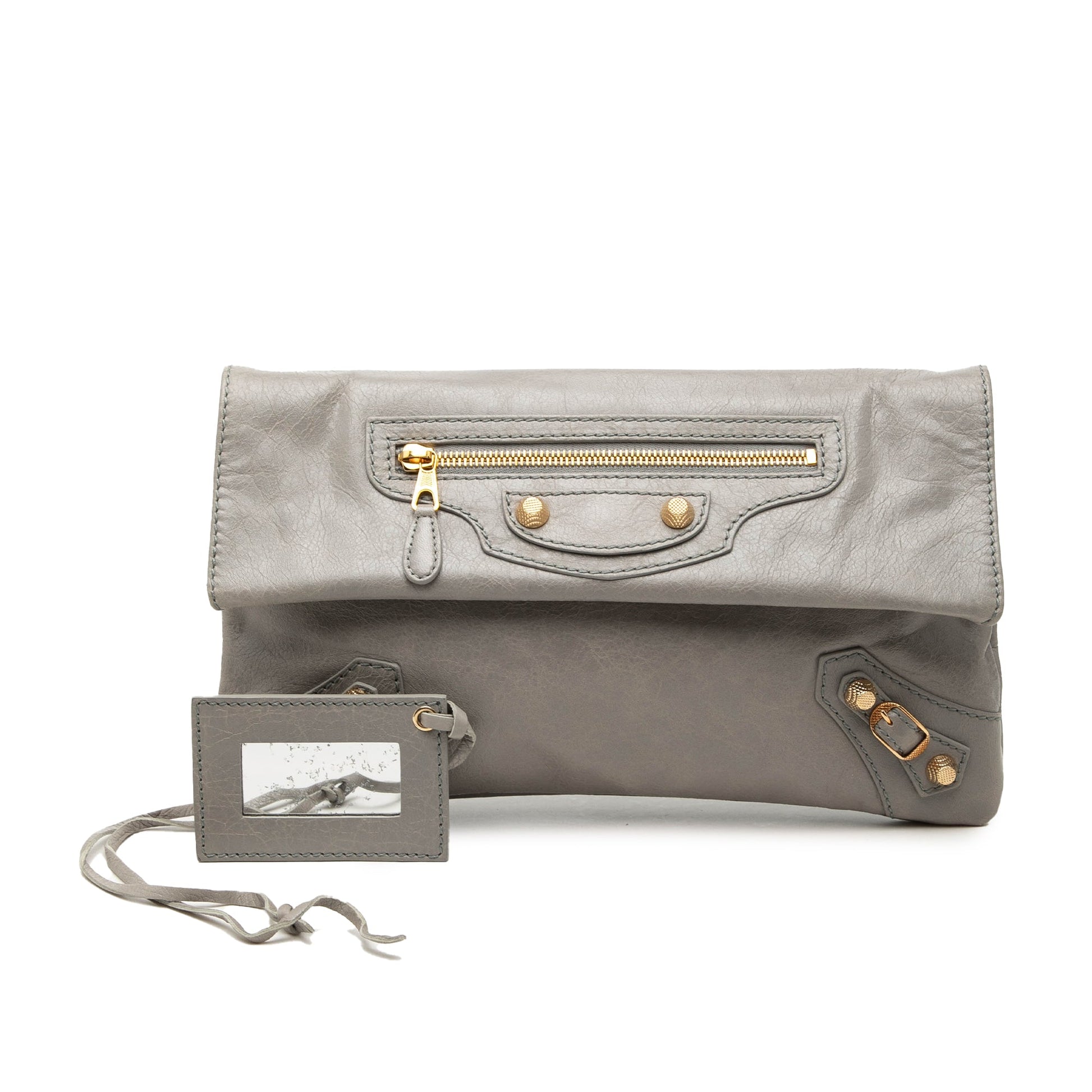 Balenciaga Lambskin Motocross Giant 12 Envelope Clutch