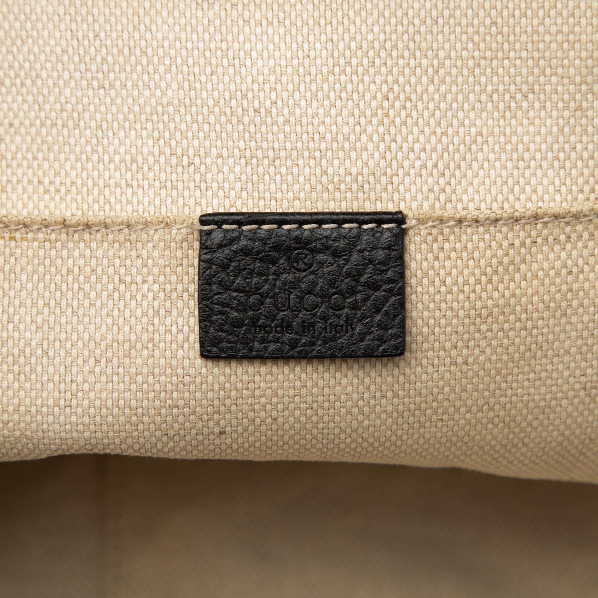 Gucci Pebbled Calfskin Soho Chain Backpack