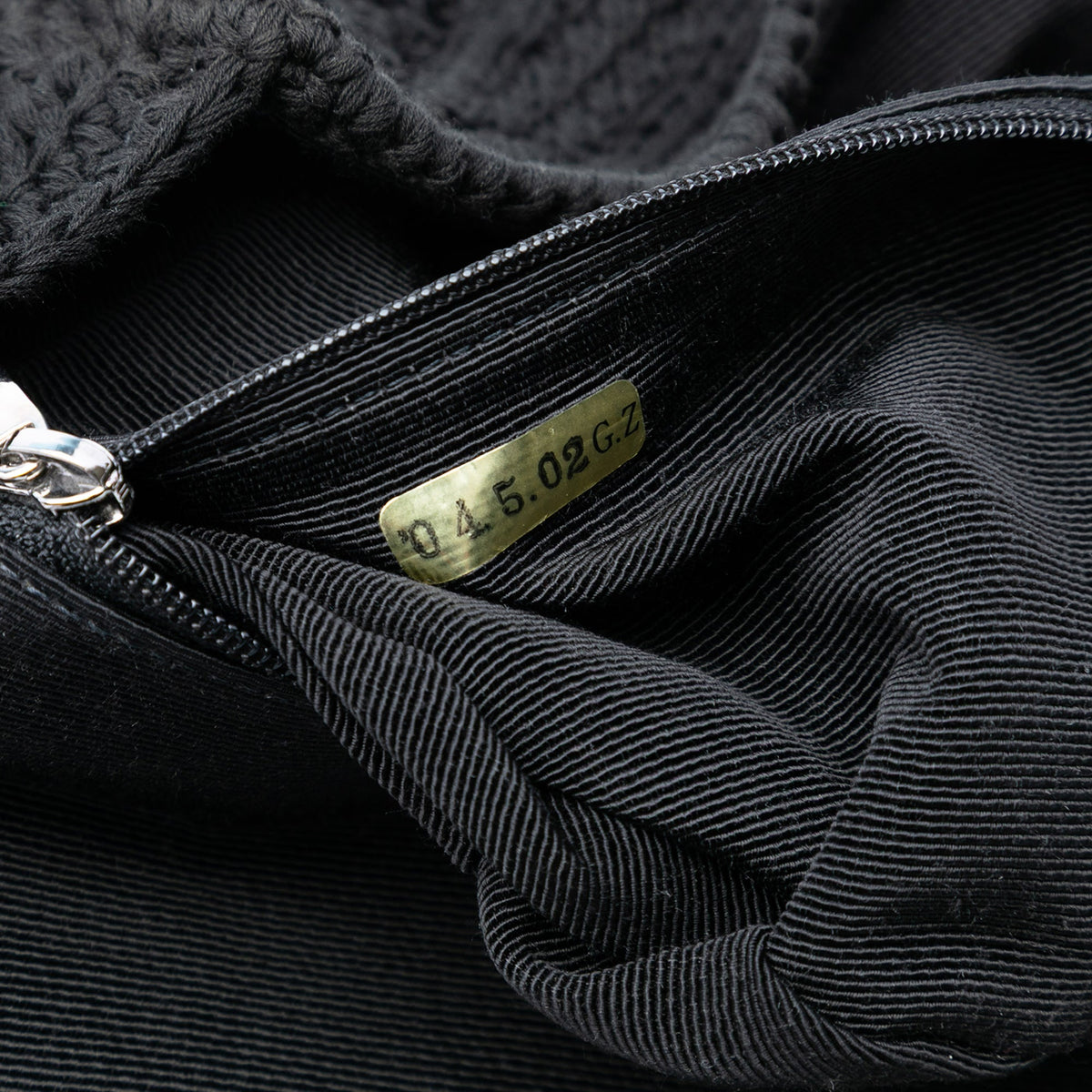 Chanel CC  Medium Woven Crochet Knit Single Flap