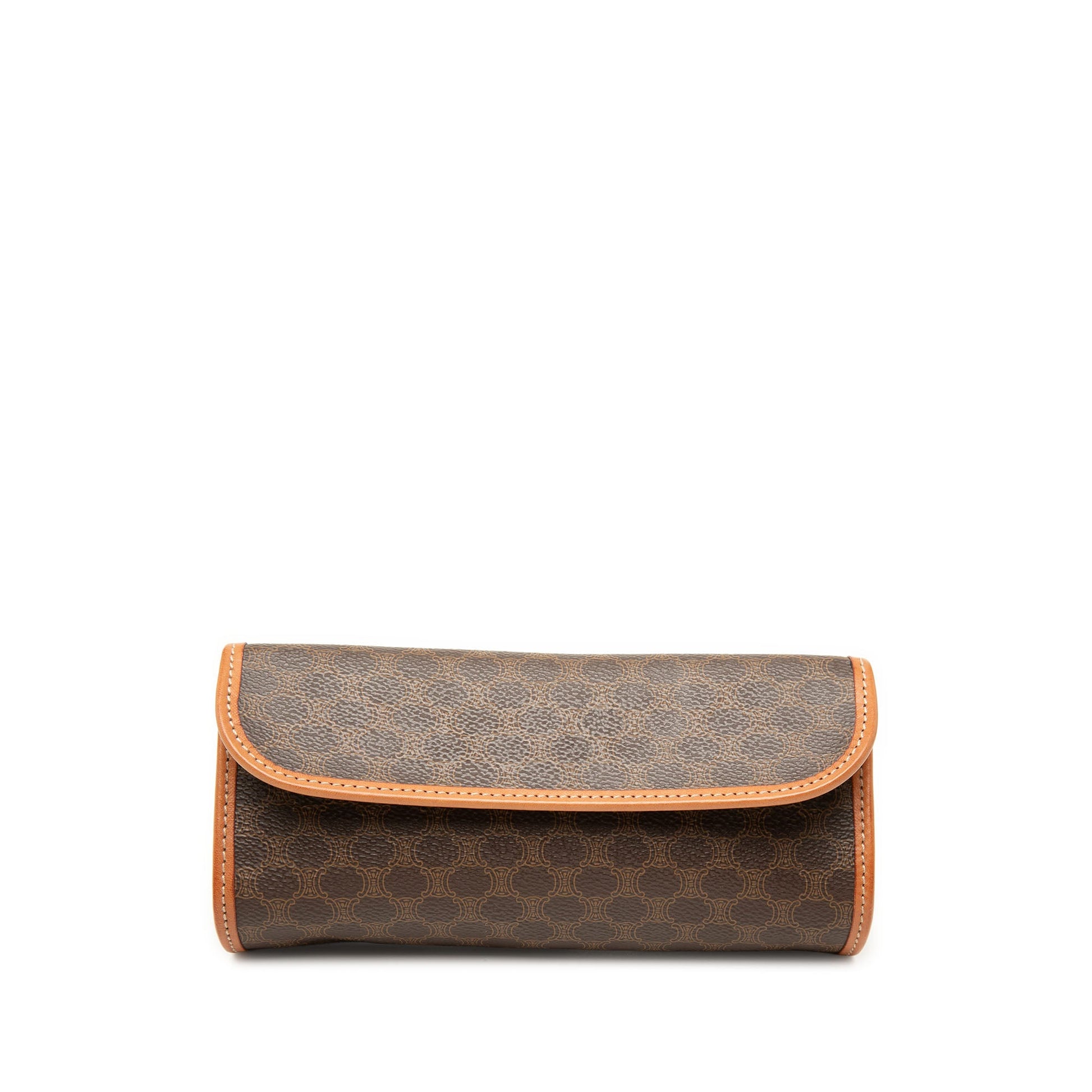 Celine Macadam Coated Canvas Clutch