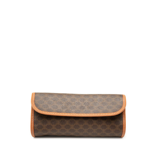 Celine Macadam Coated Canvas Clutch