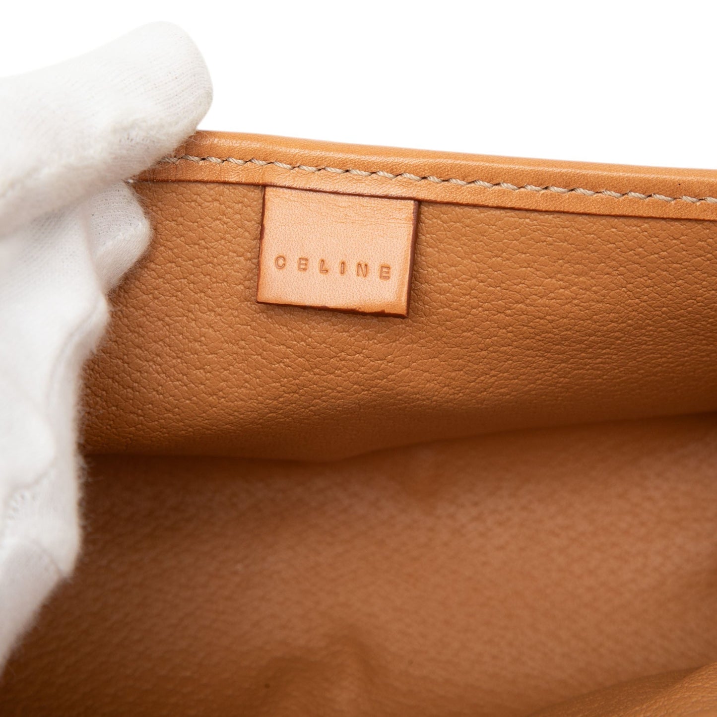Celine Macadam Coated Canvas Clutch