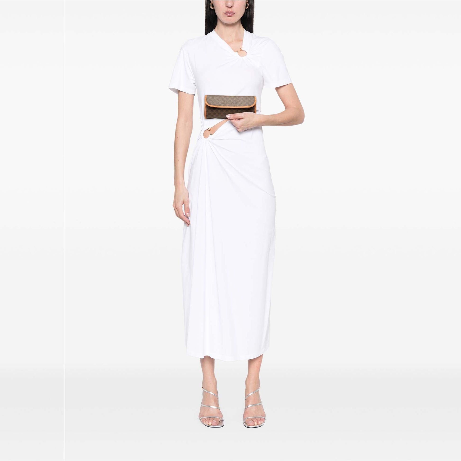 Celine Macadam Coated Canvas Clutch
