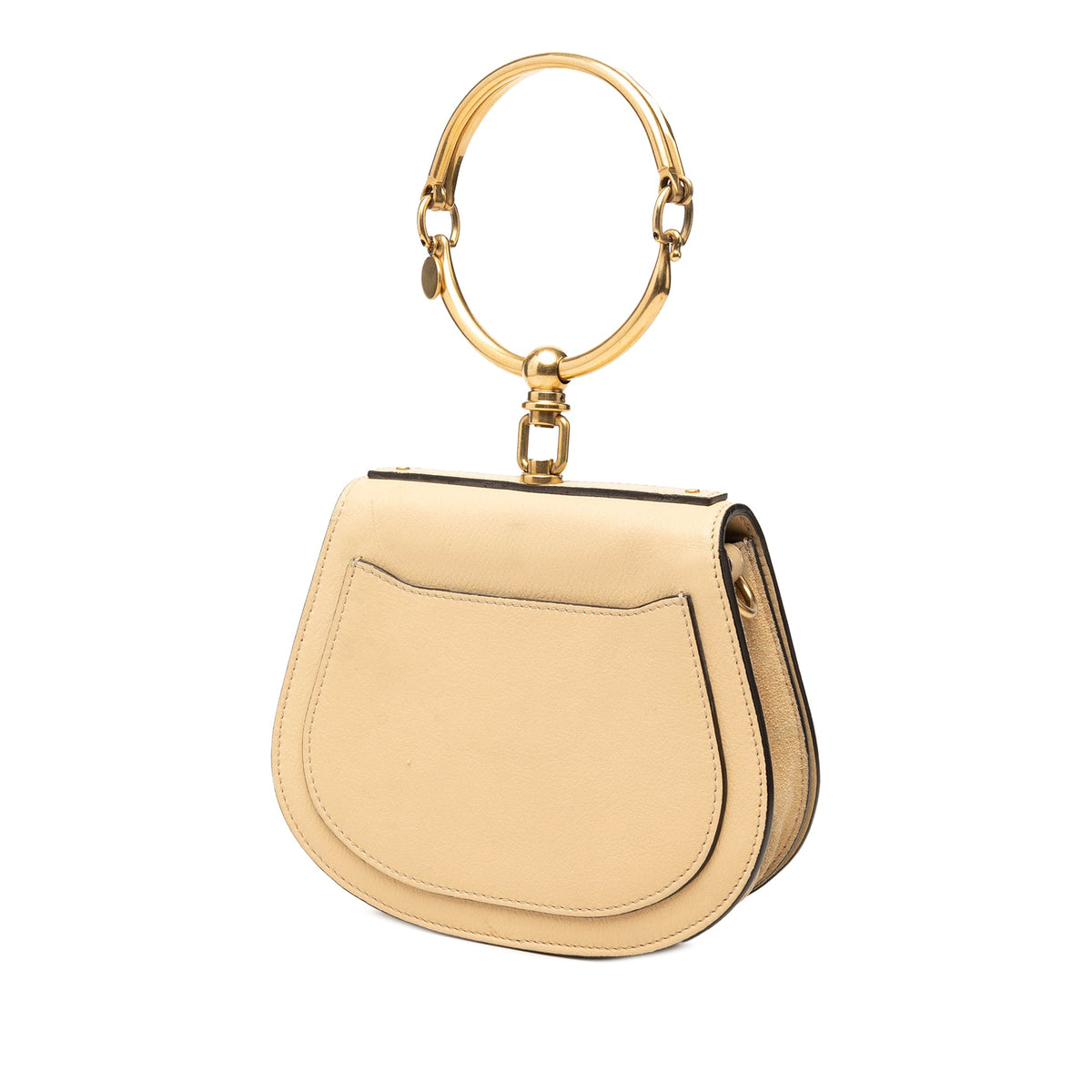 Chloé Small Leather Nile Bracelet Satchel — Yellow