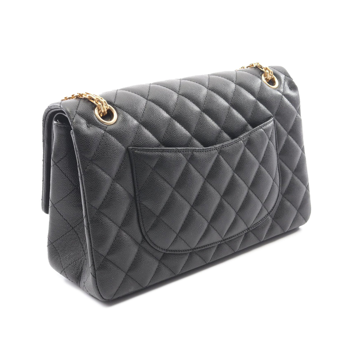 Chanel Quilted and Chevron Caviar Reissue 2.55 Double Flap