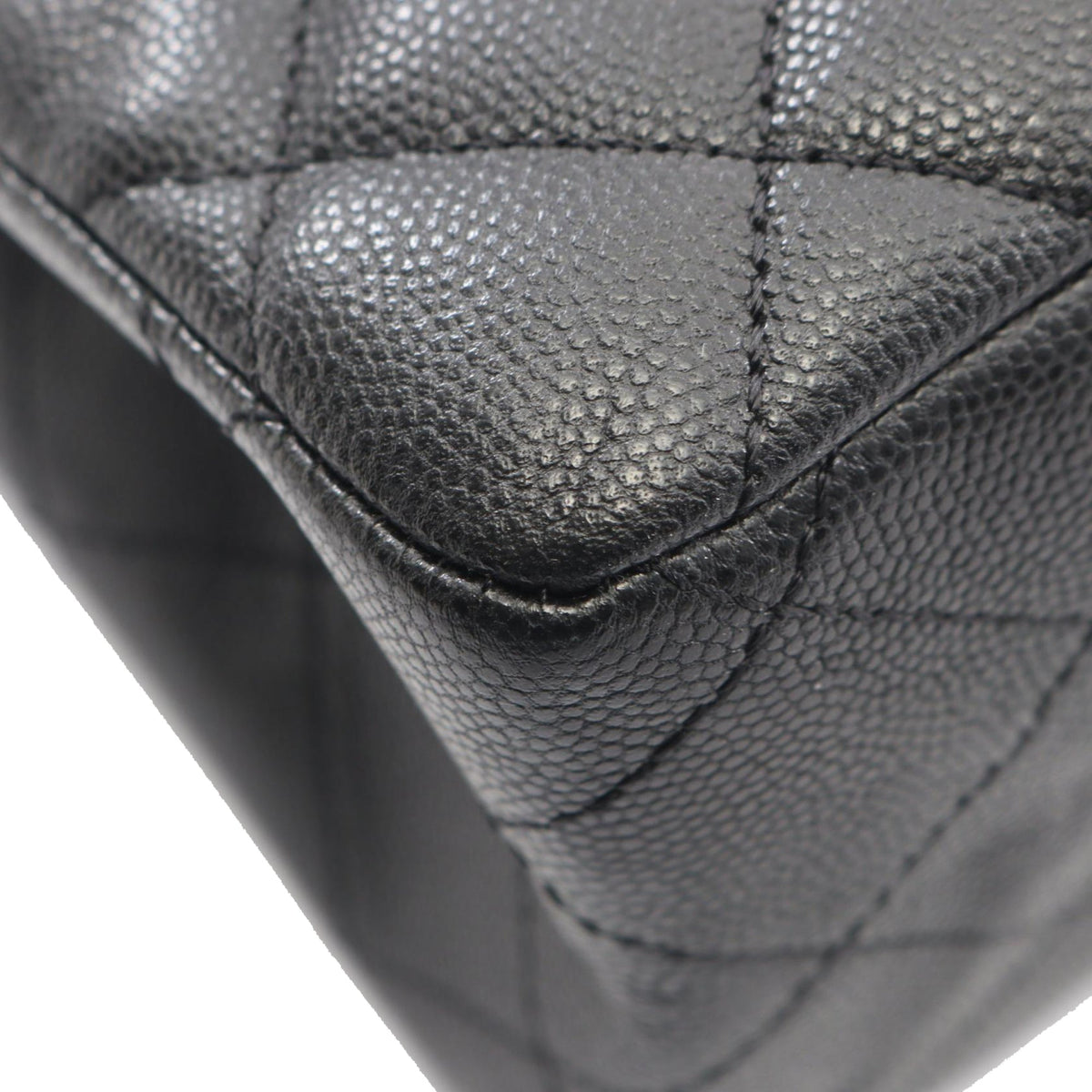 Chanel Quilted and Chevron Caviar Reissue 2.55 Double Flap