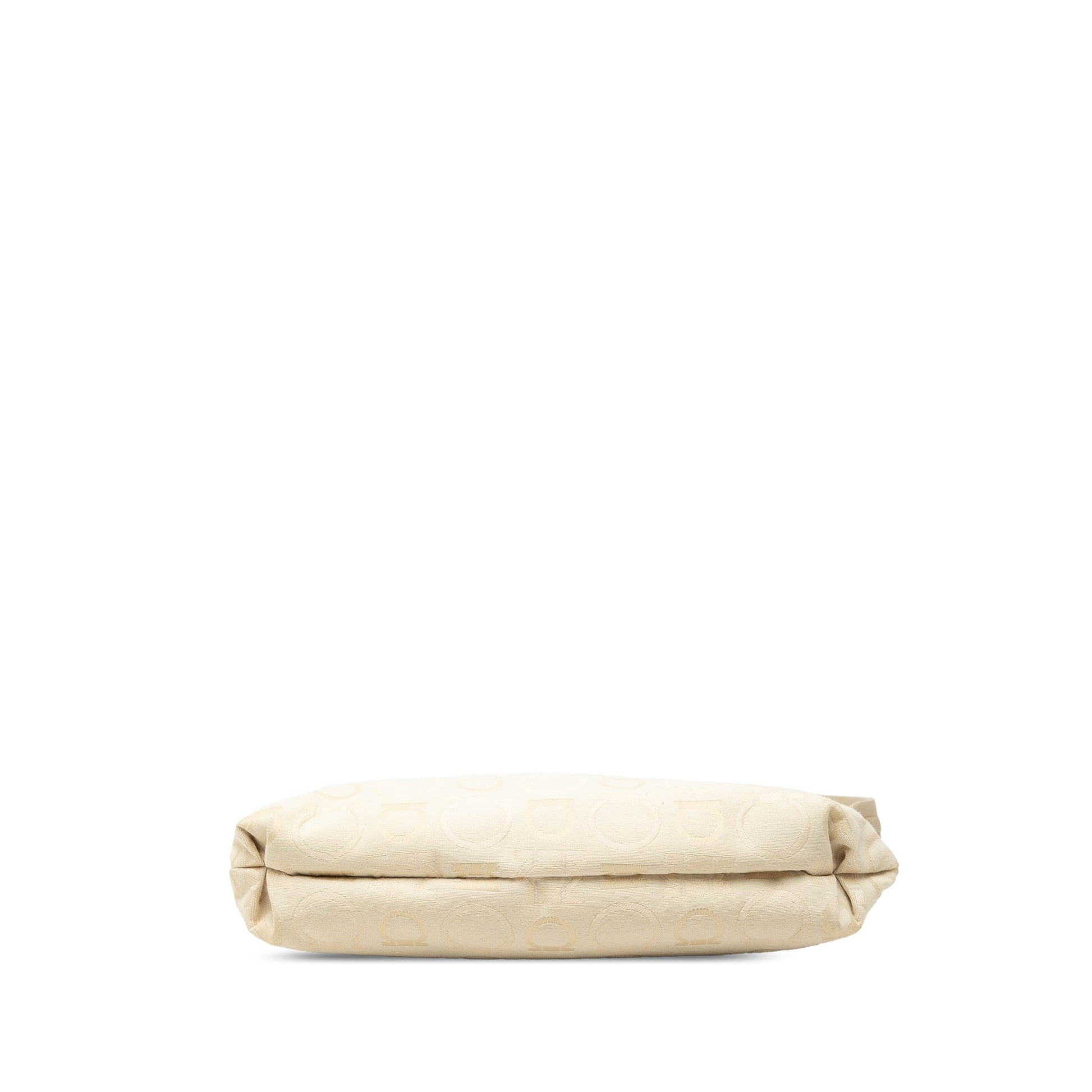 Ferragamo Gancini Canvas Shoulder Bag