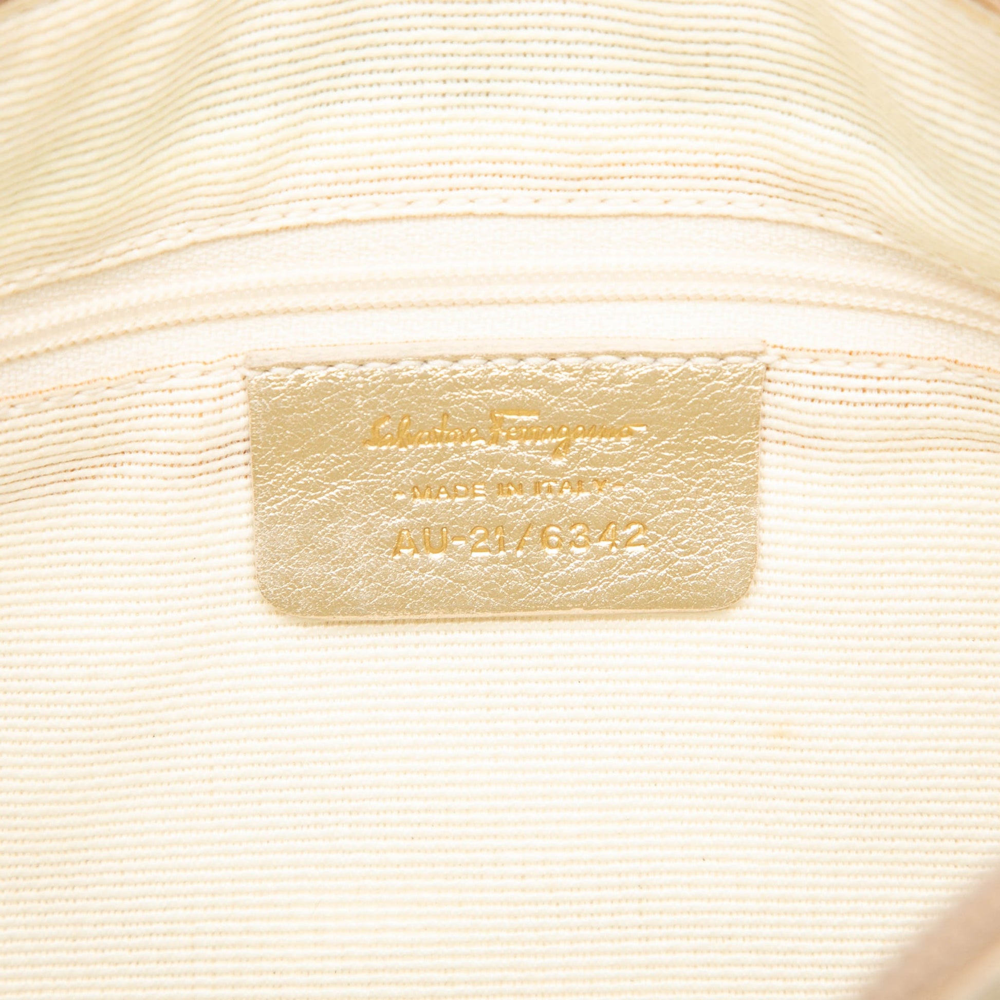 Ferragamo Gancini Canvas Shoulder Bag