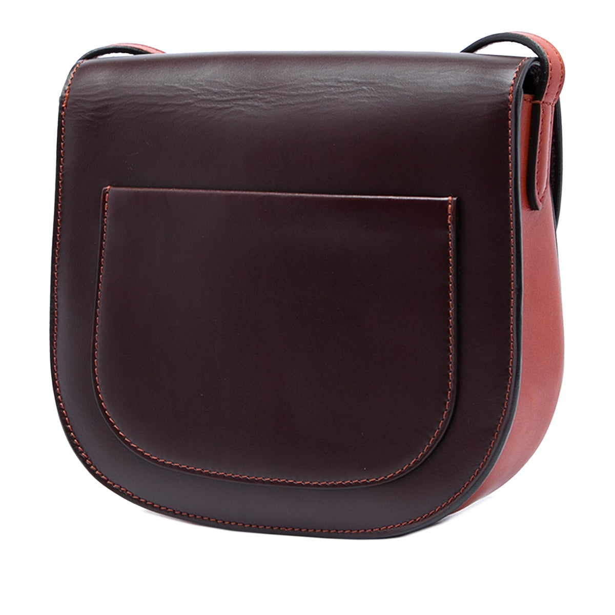 Celine Small Bicolor Glazed Calfskin Trotteur Crossbody