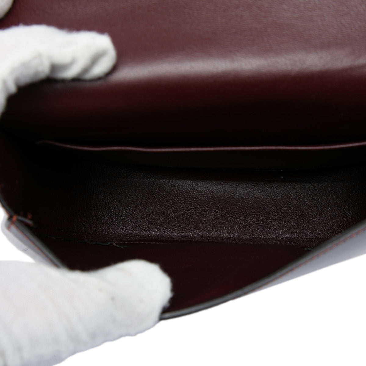 Celine Small Bicolor Glazed Calfskin Trotteur Crossbody