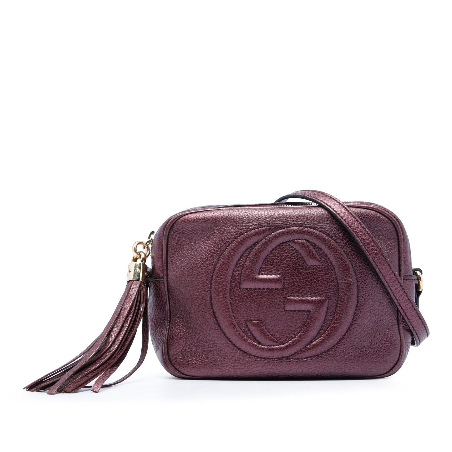 Gucci Metallic Calfskin Soho Disco Crossbody