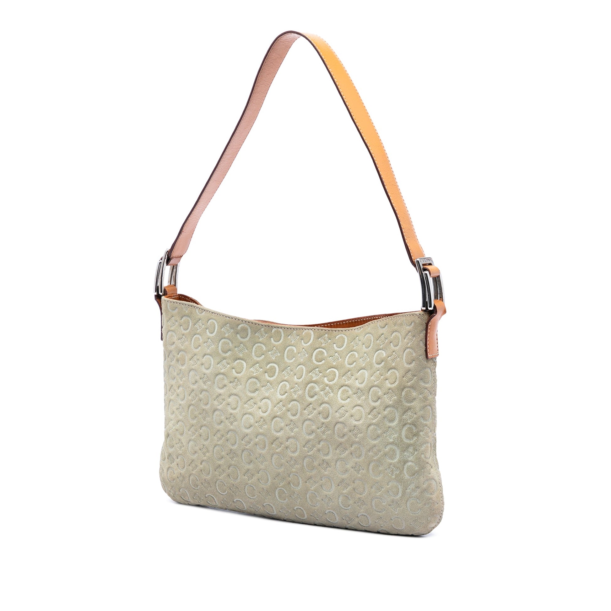 Celine C Macadam Suede Shoulder Bag