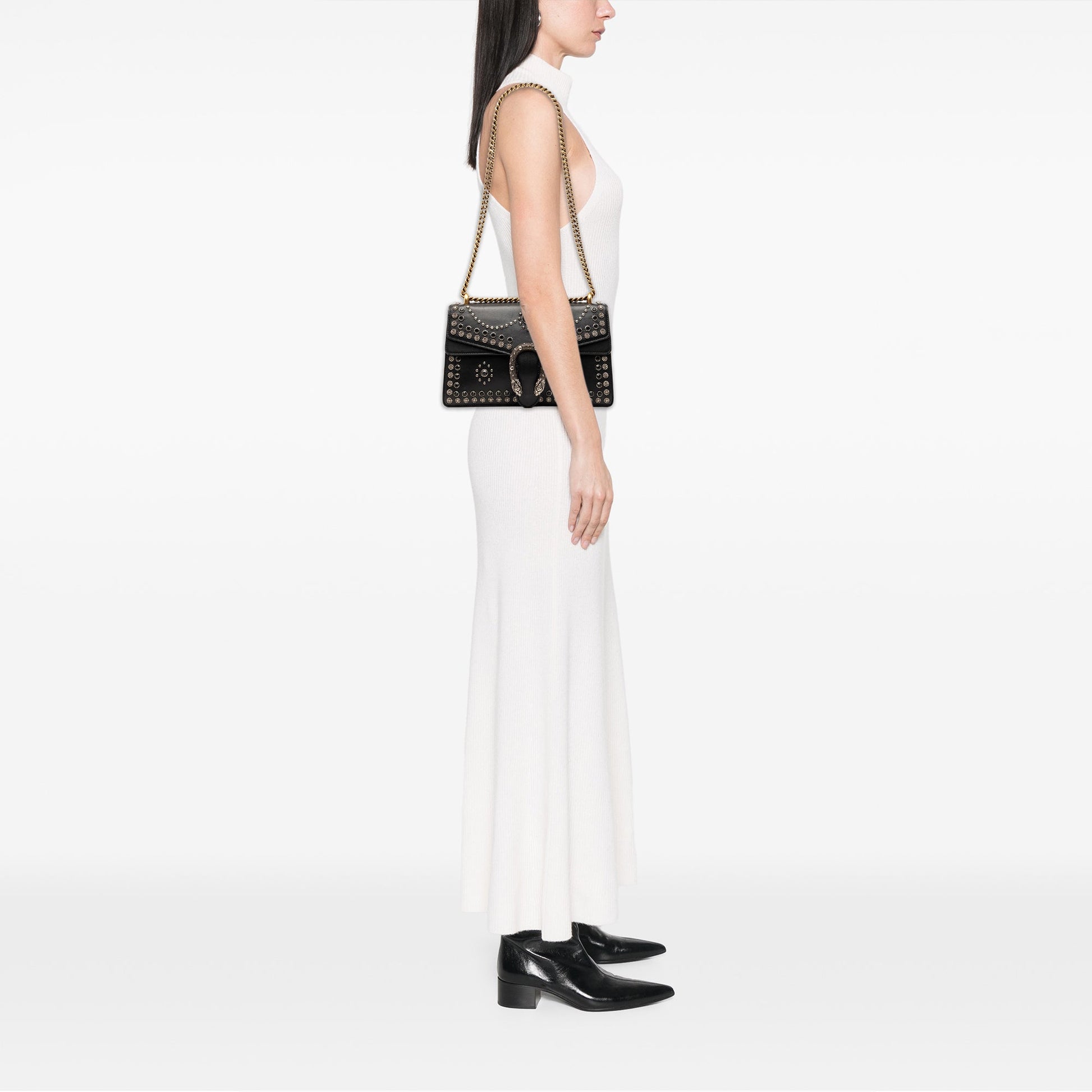 Gucci Medium Studded Calfskin Dionysus Shoulder Bag