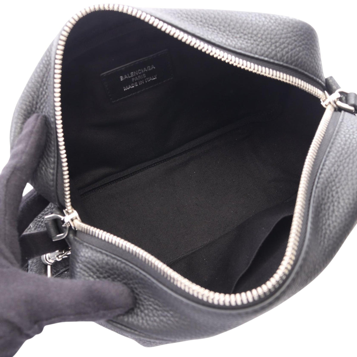 Balenciaga Leather Credit Camera Bag