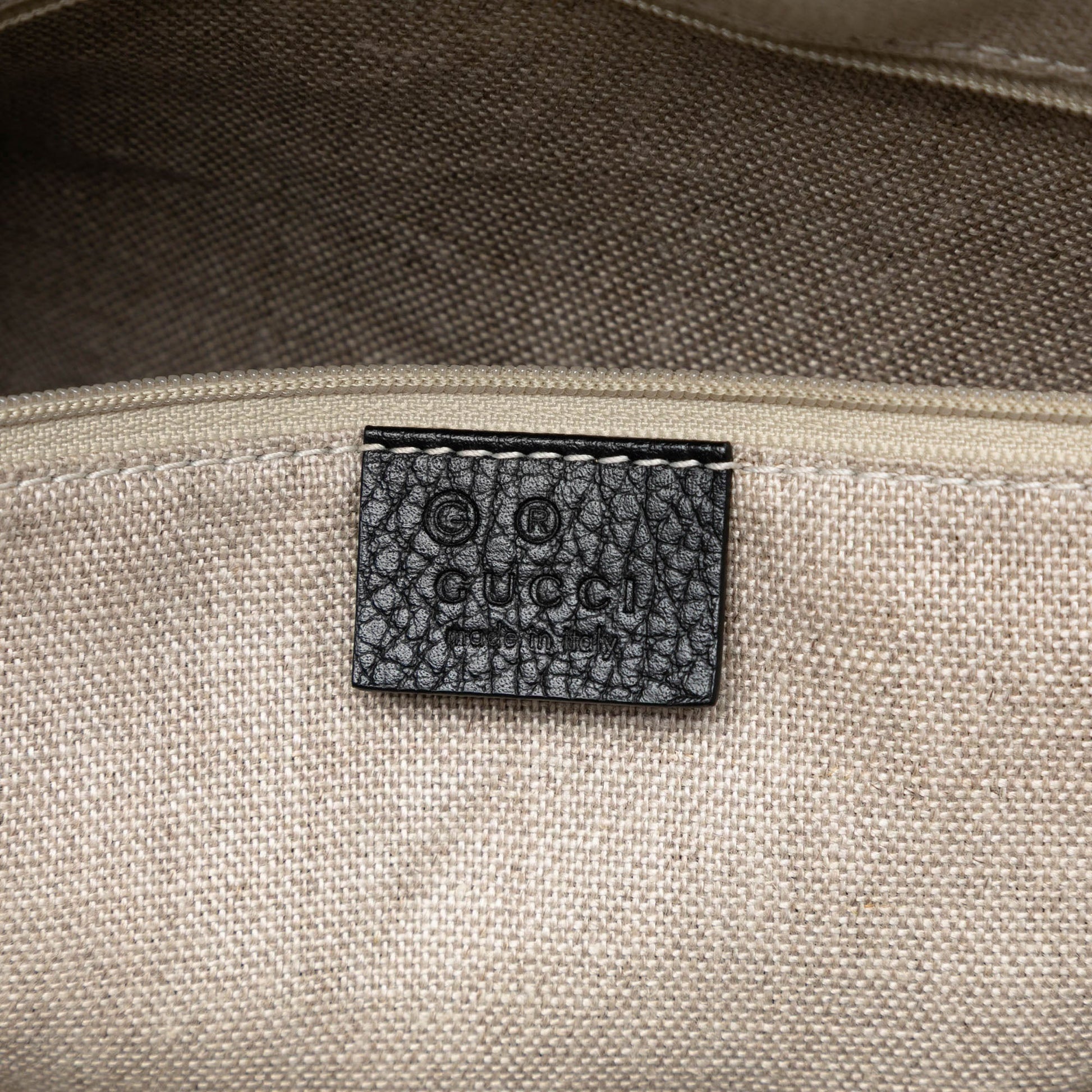 Gucci Medium Leather GG Charm Dome Satchel