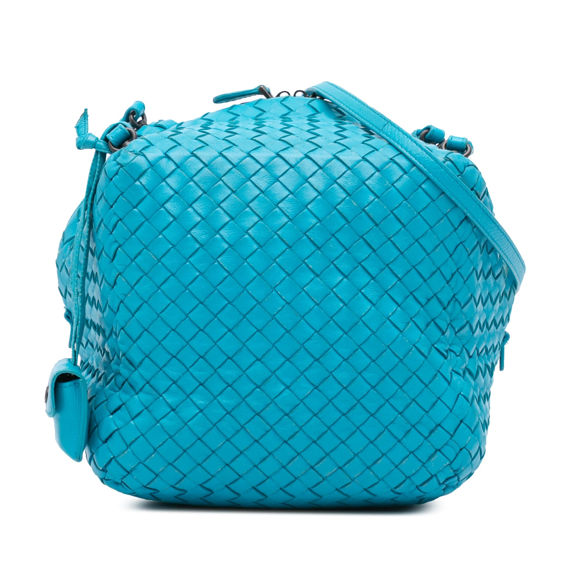 Bottega Veneta Nappa Intrecciato Cube Crossbody