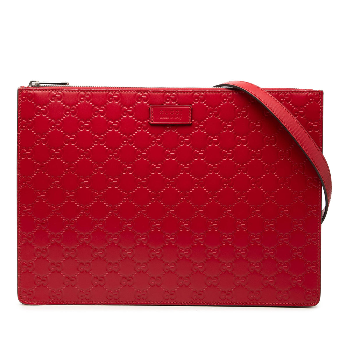 Gucci Guccissima Zip Messenger Bag
