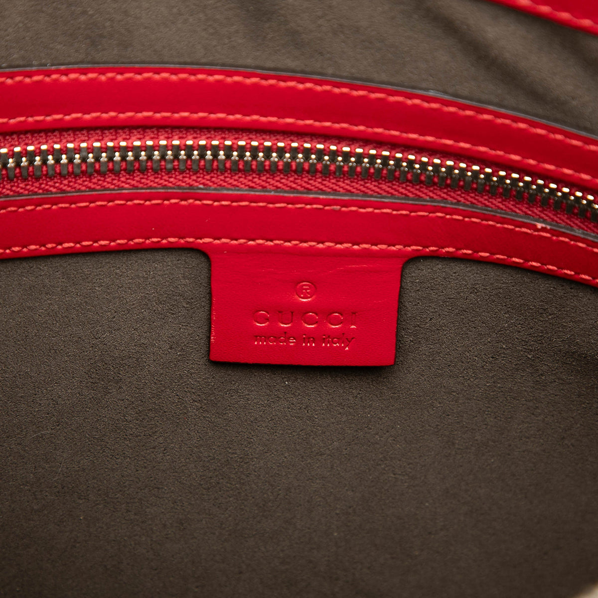 Gucci Guccissima Zip Messenger Bag
