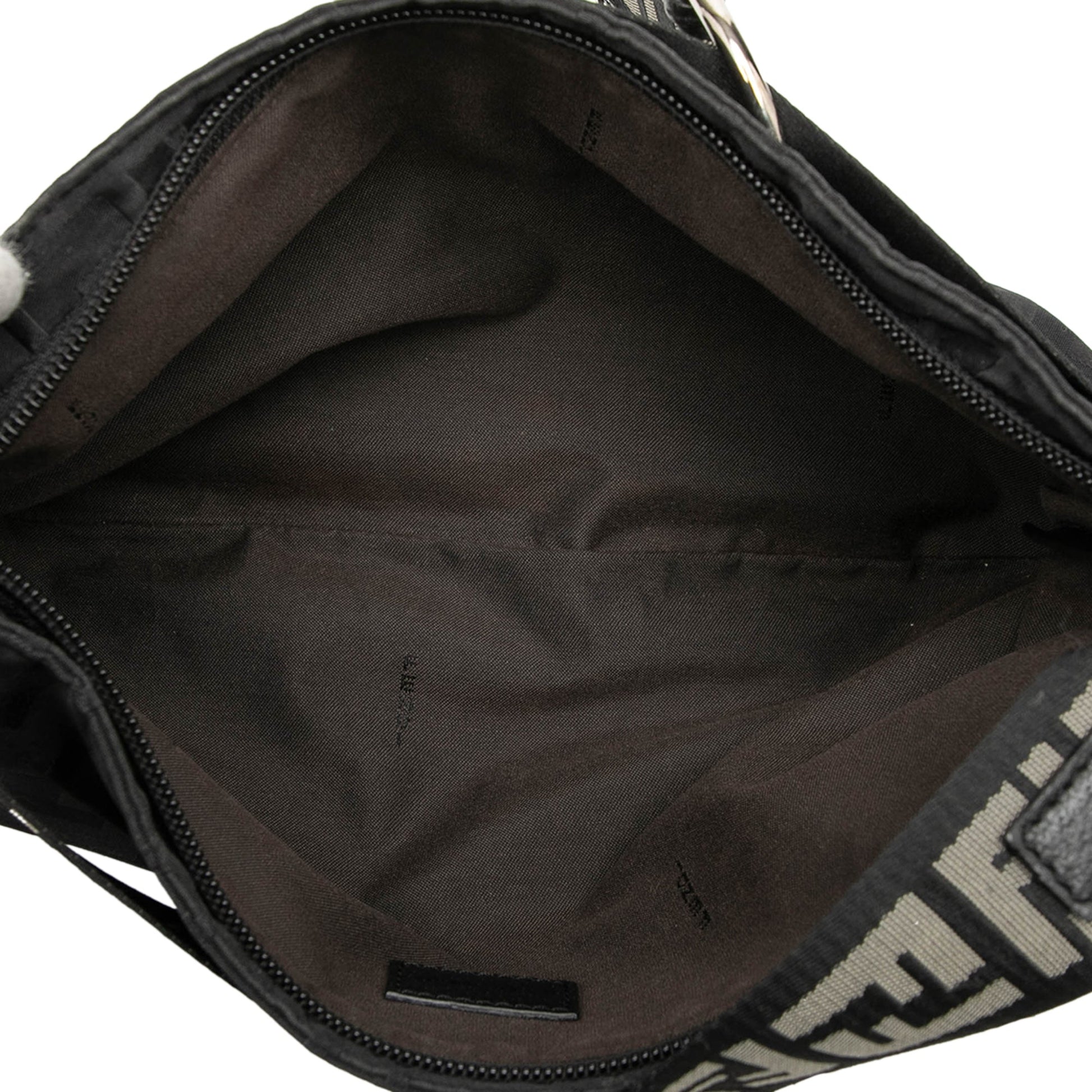 Fendi Zucca Nylon Zip Code Shoulder Bag