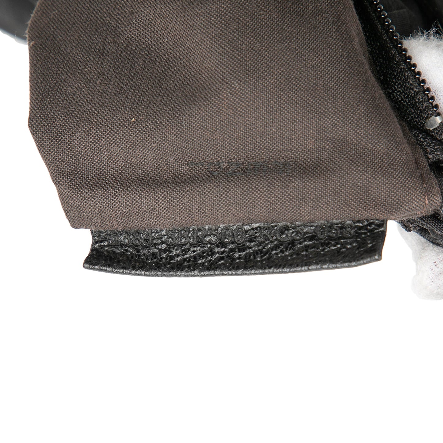 Fendi Zucca Nylon Zip Code Shoulder Bag