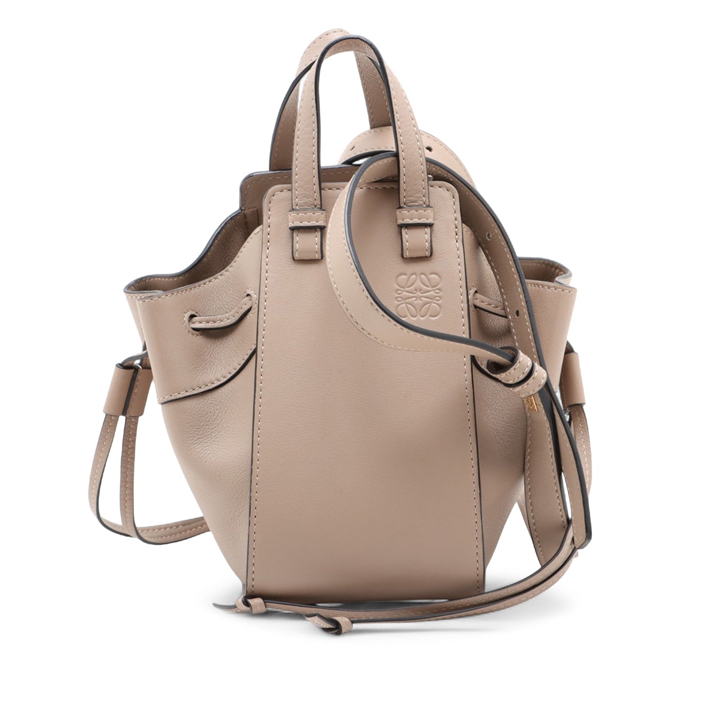 LOEWE Mini Grained Calfskin Drawstring Hammock Bag