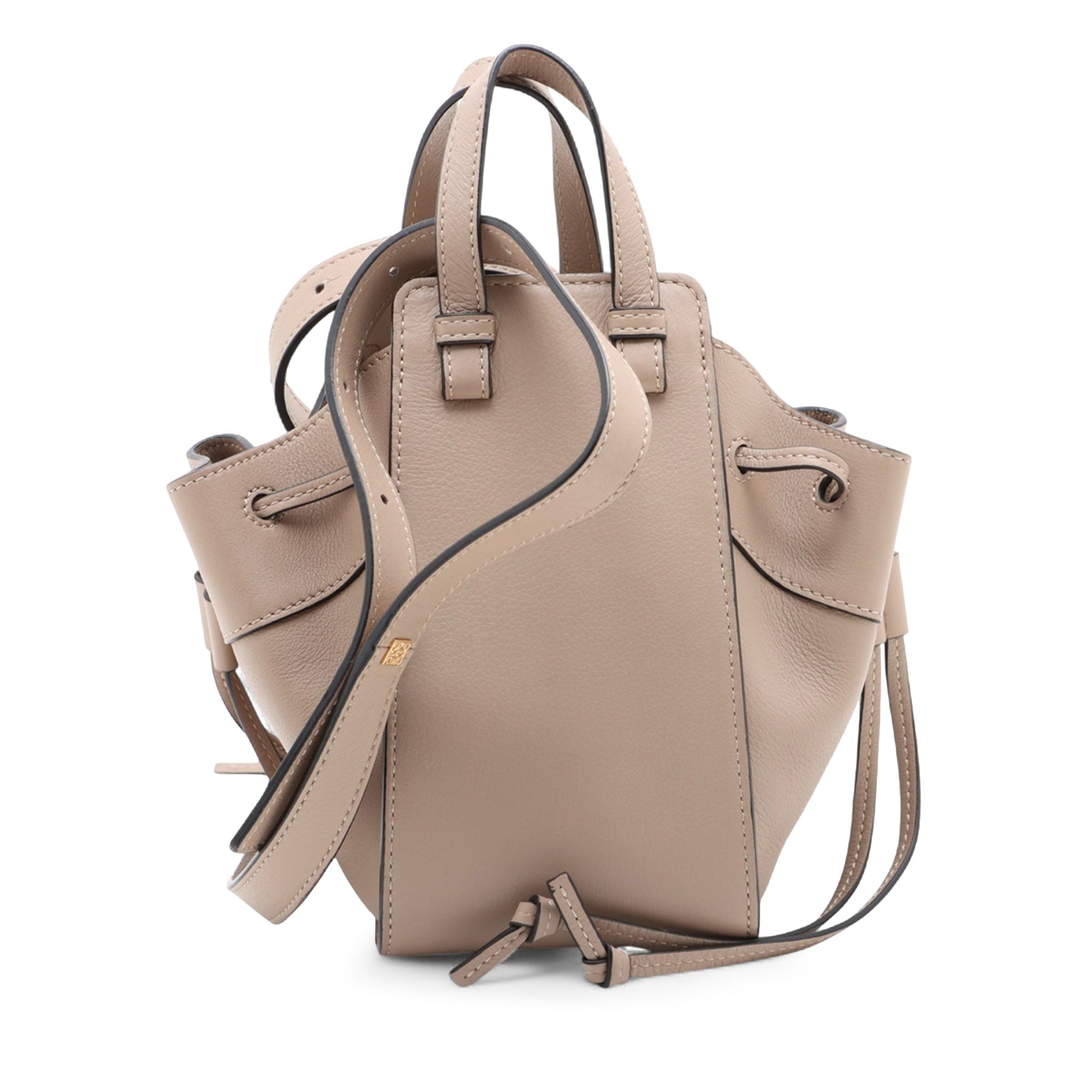 LOEWE Mini Grained Calfskin Drawstring Hammock Bag