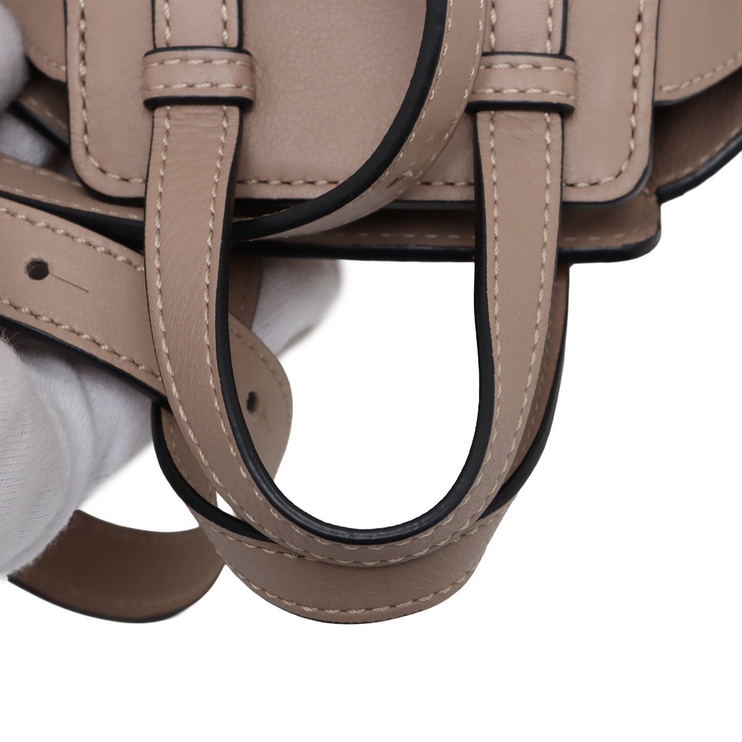 LOEWE Mini Grained Calfskin Drawstring Hammock Bag