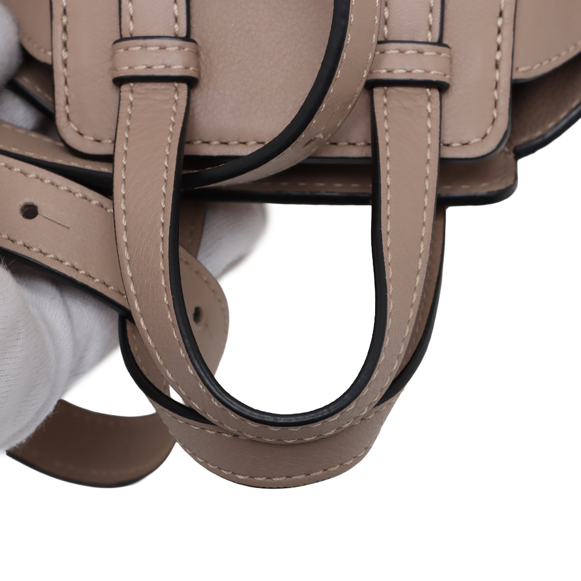 LOEWE Mini Grained Calfskin Drawstring Hammock Bag