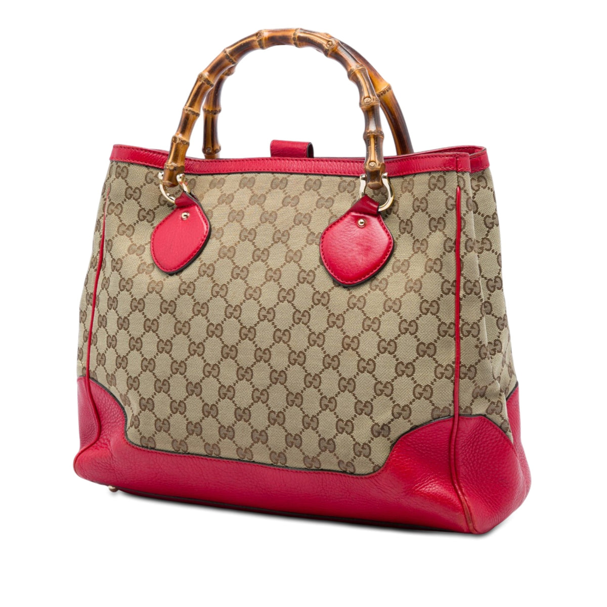 Gucci GG Canvas Bamboo Diana Tote